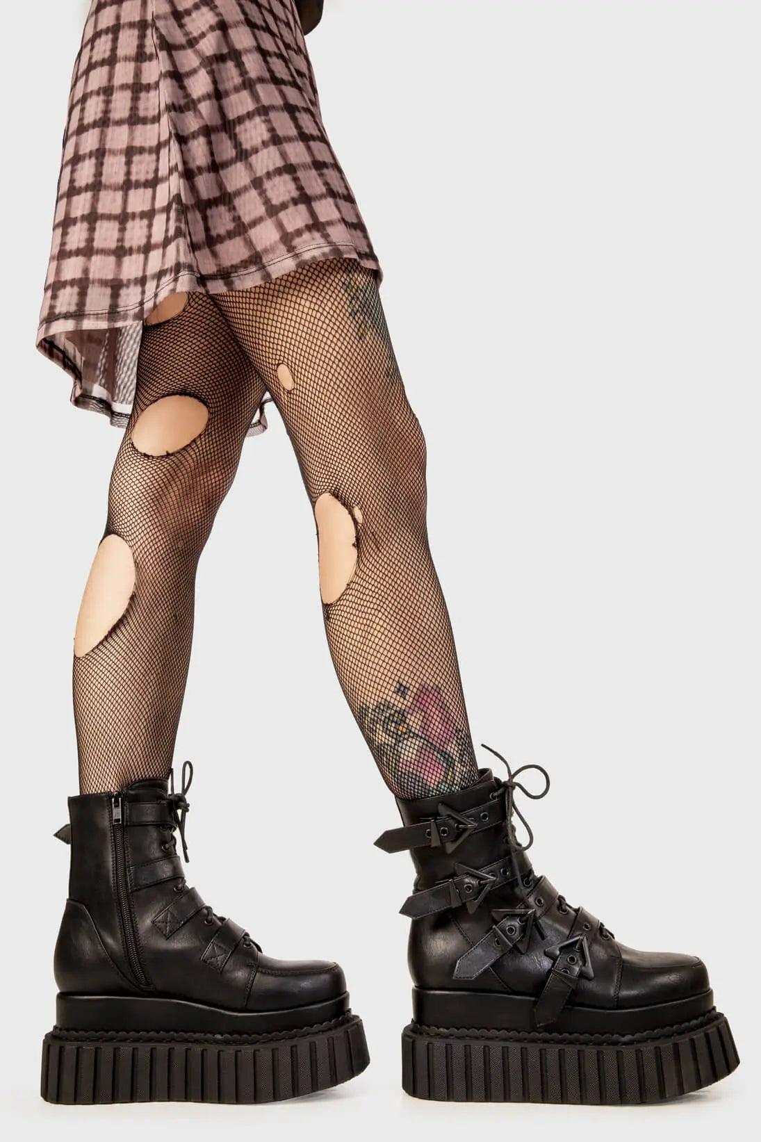 Unstable Chunky Ankle Creeper Boots Product Image