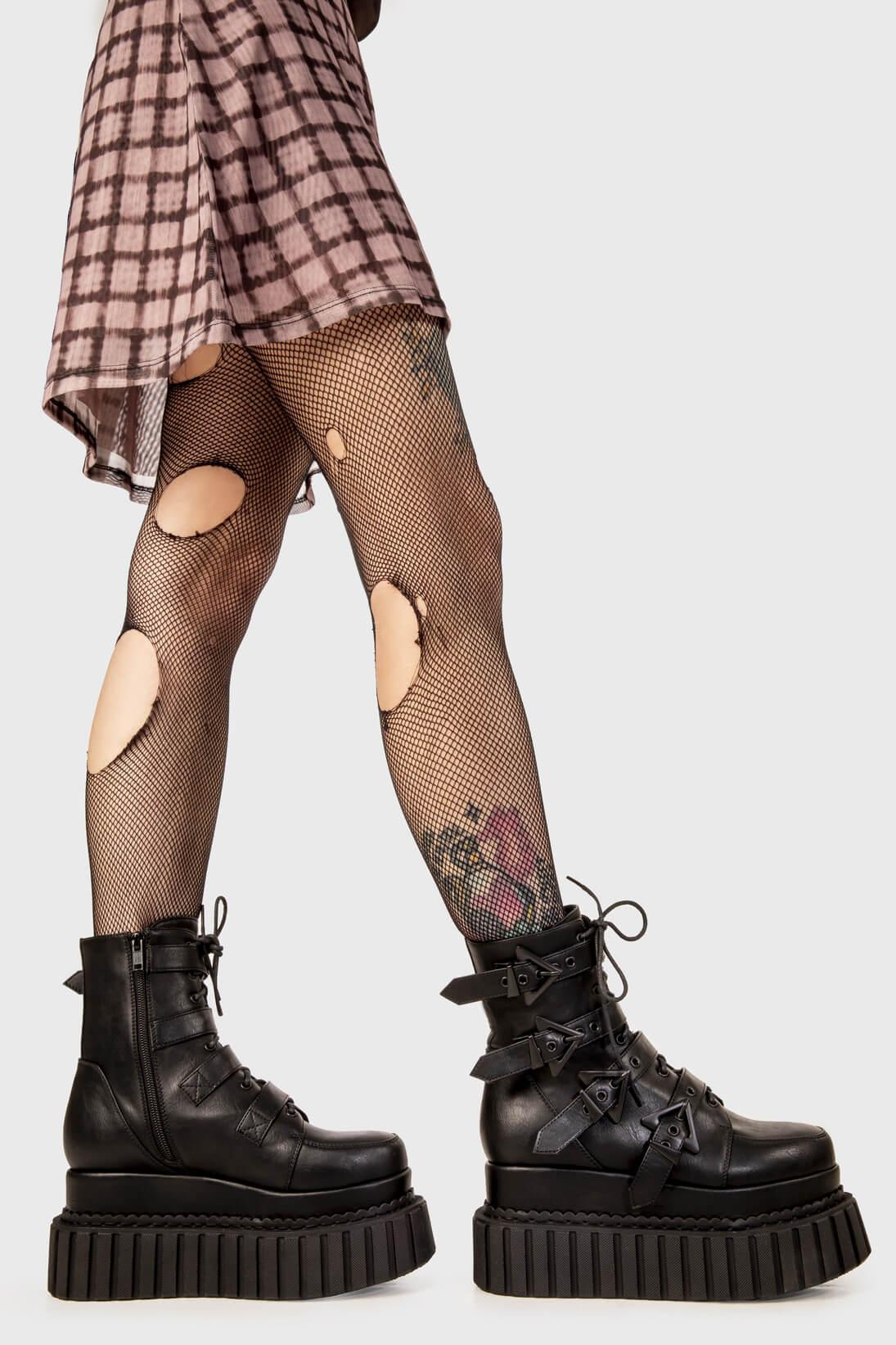 Unstable Chunky Ankle Creeper Boots Product Image