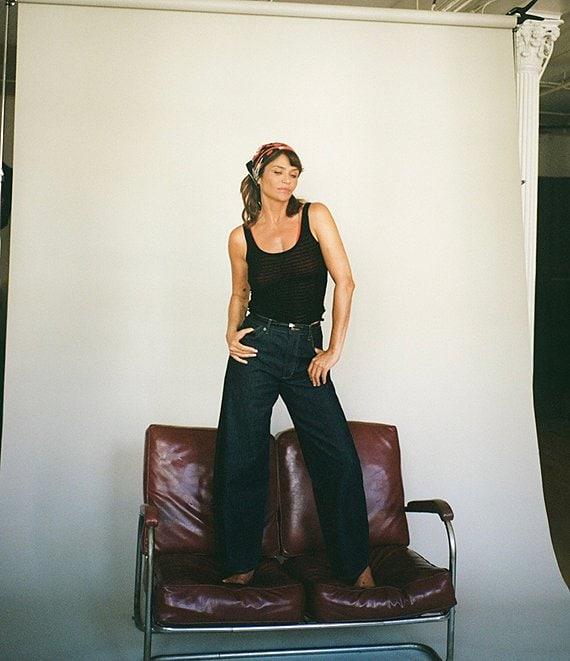 Rolla's Gigi Barrel Ava Mid Rise Wide Leg Jeans Product Image