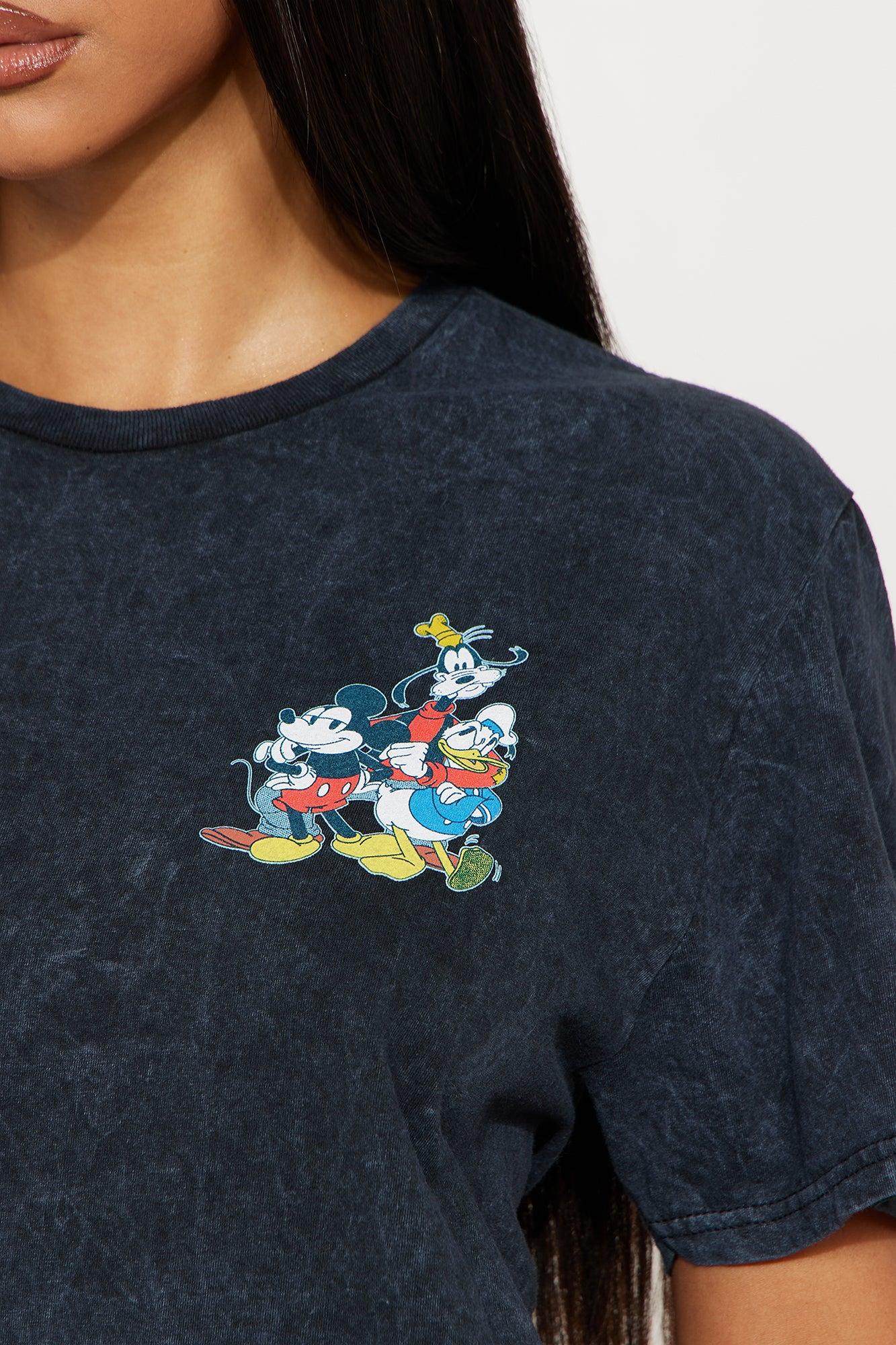 Good Vibes Only Mickey Washed Tee - Black Wash Female Product Image