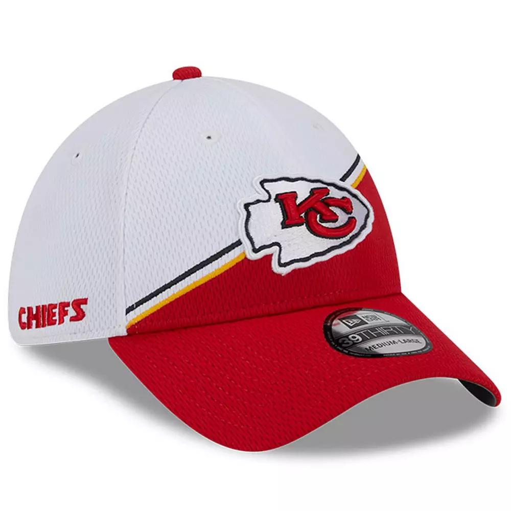 Men's New Era  White/Red Kansas City Chiefs 2023 Sideline 39THIRTY Flex Hat, Size: Large/XL Product Image