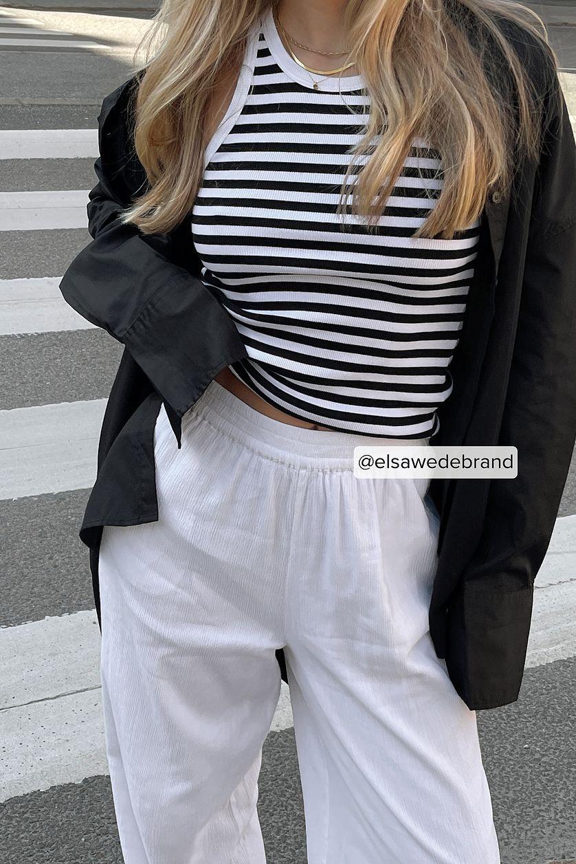 Striped Ribbed Tank Product Image