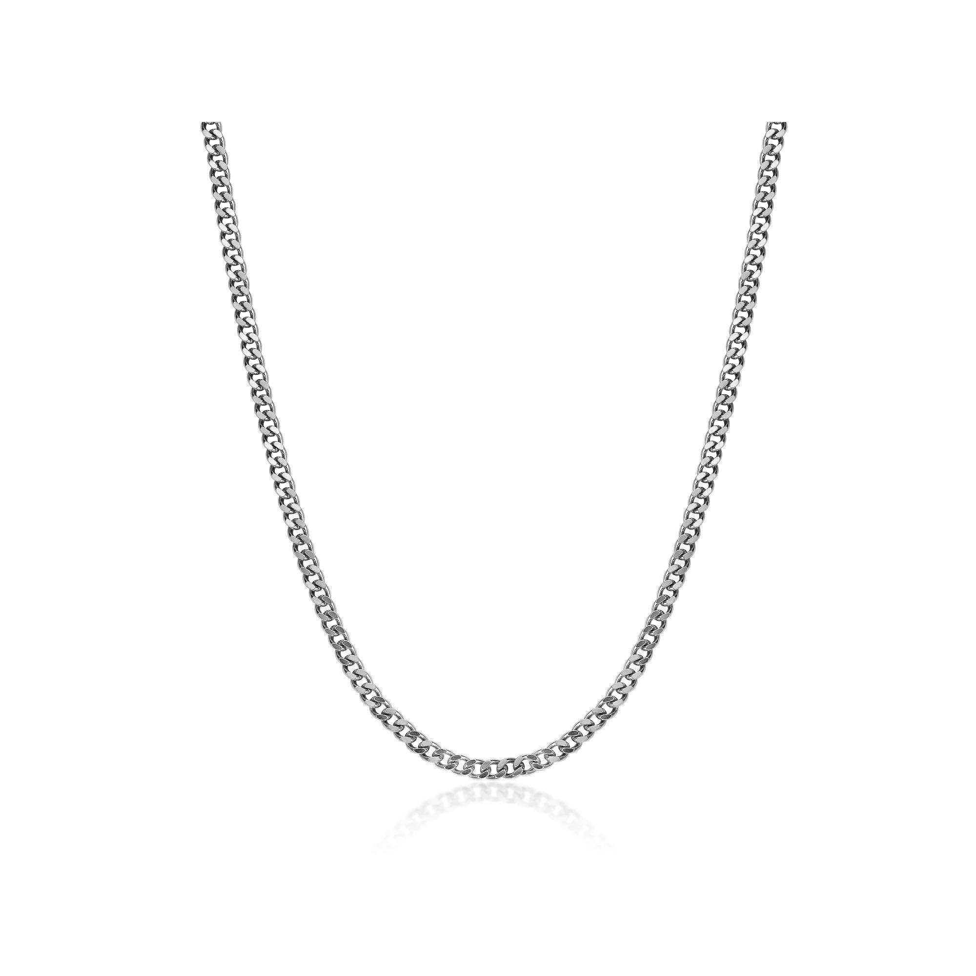 Men's LYNX Stainless Steel 6mm Curb Chain Necklace, Size: 20" Product Image