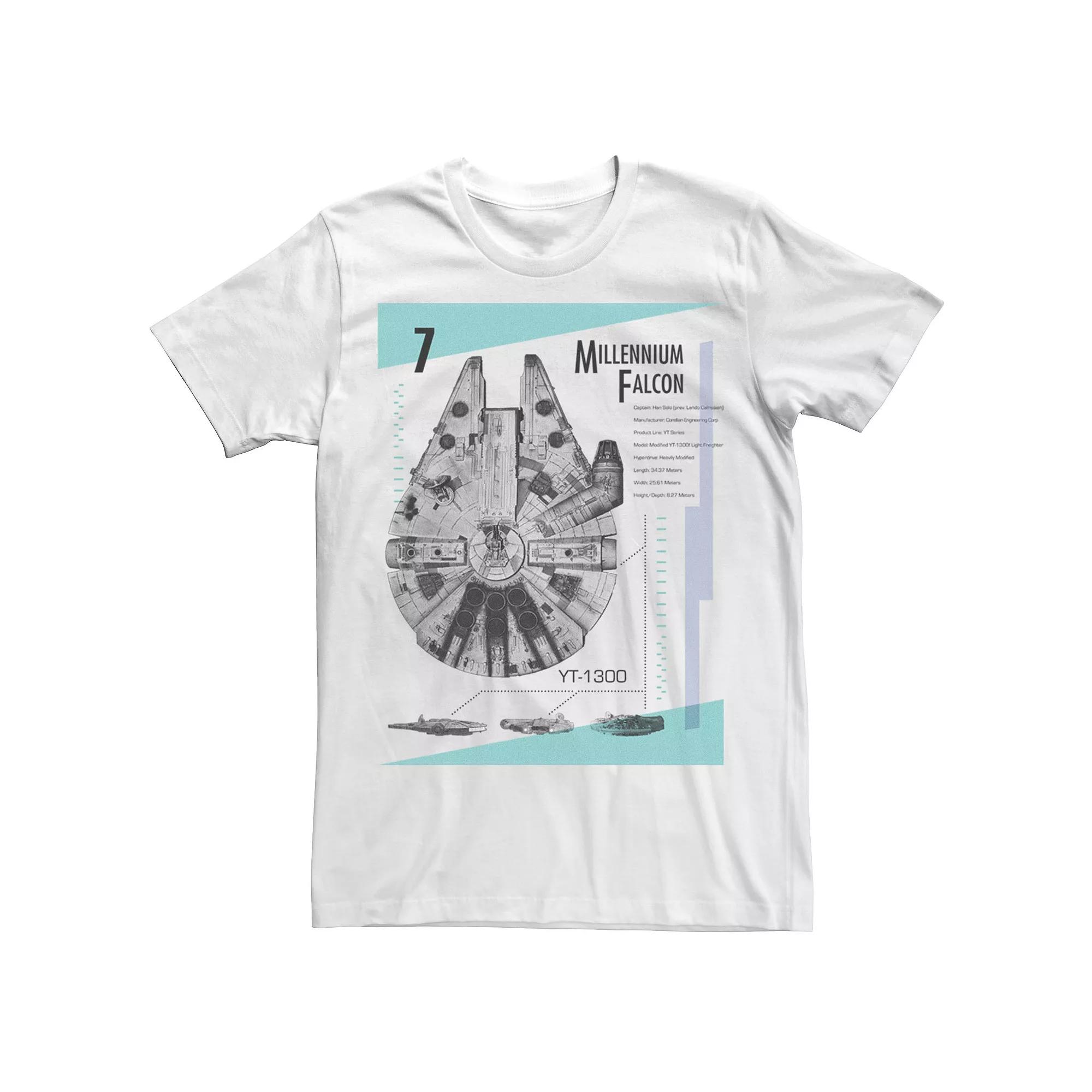 Men's Star Wars Millennium Falcon Specifics Tee,  Product Image