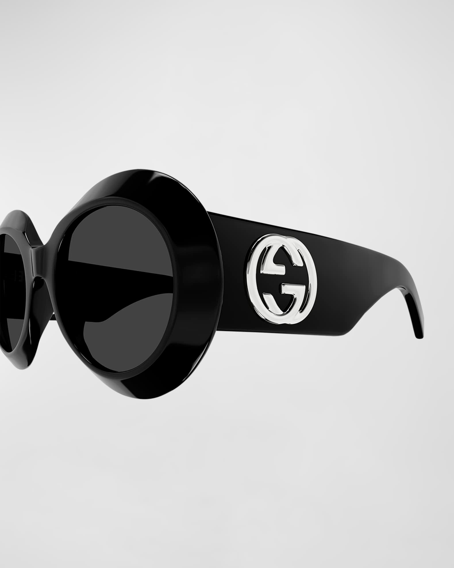 Beveled Acetate Round Sunglasses  Product Image