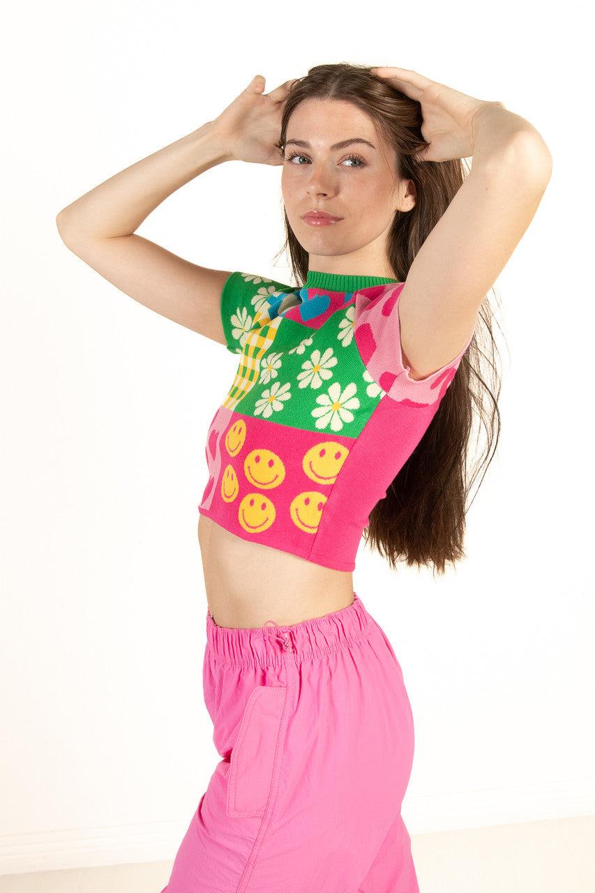 Vibrant Knit Top Product Image