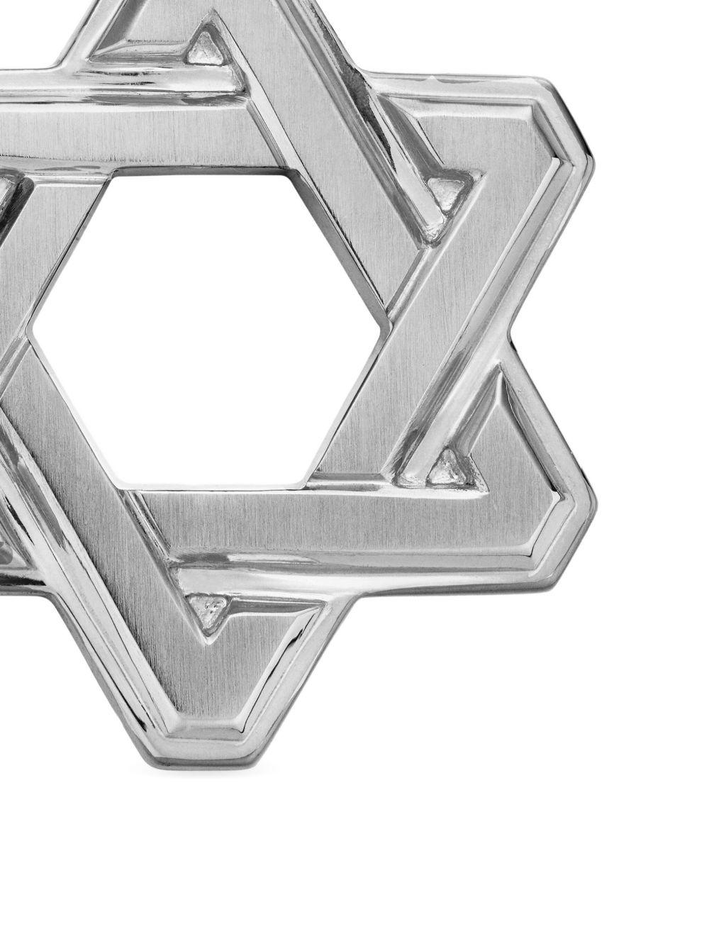 sterling silver Deco Star of David pendant (24mm) Product Image