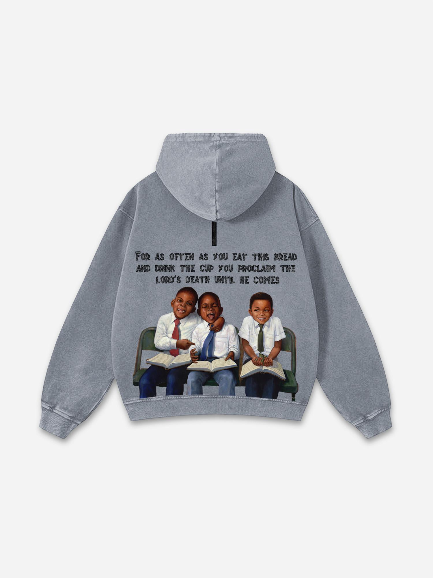 Streets Don't Lie Retro Big Head Cartoon Graphic Cropped T-shirt Product Image