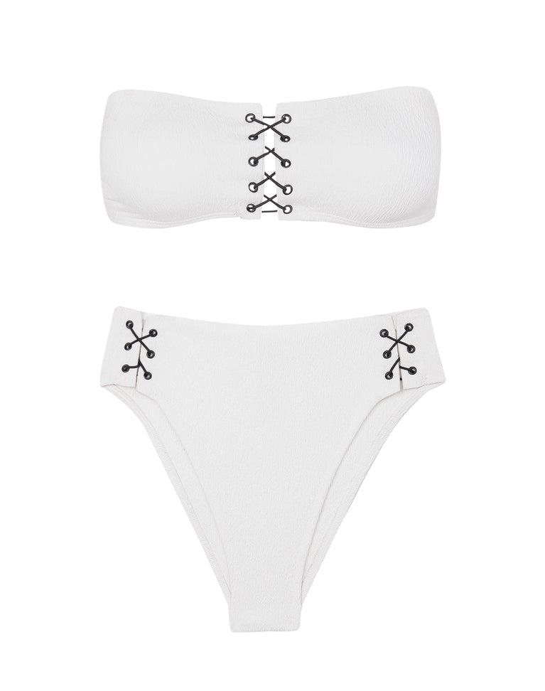 Firenze Blair Bandeau Top (Exchange Only) - White Product Image