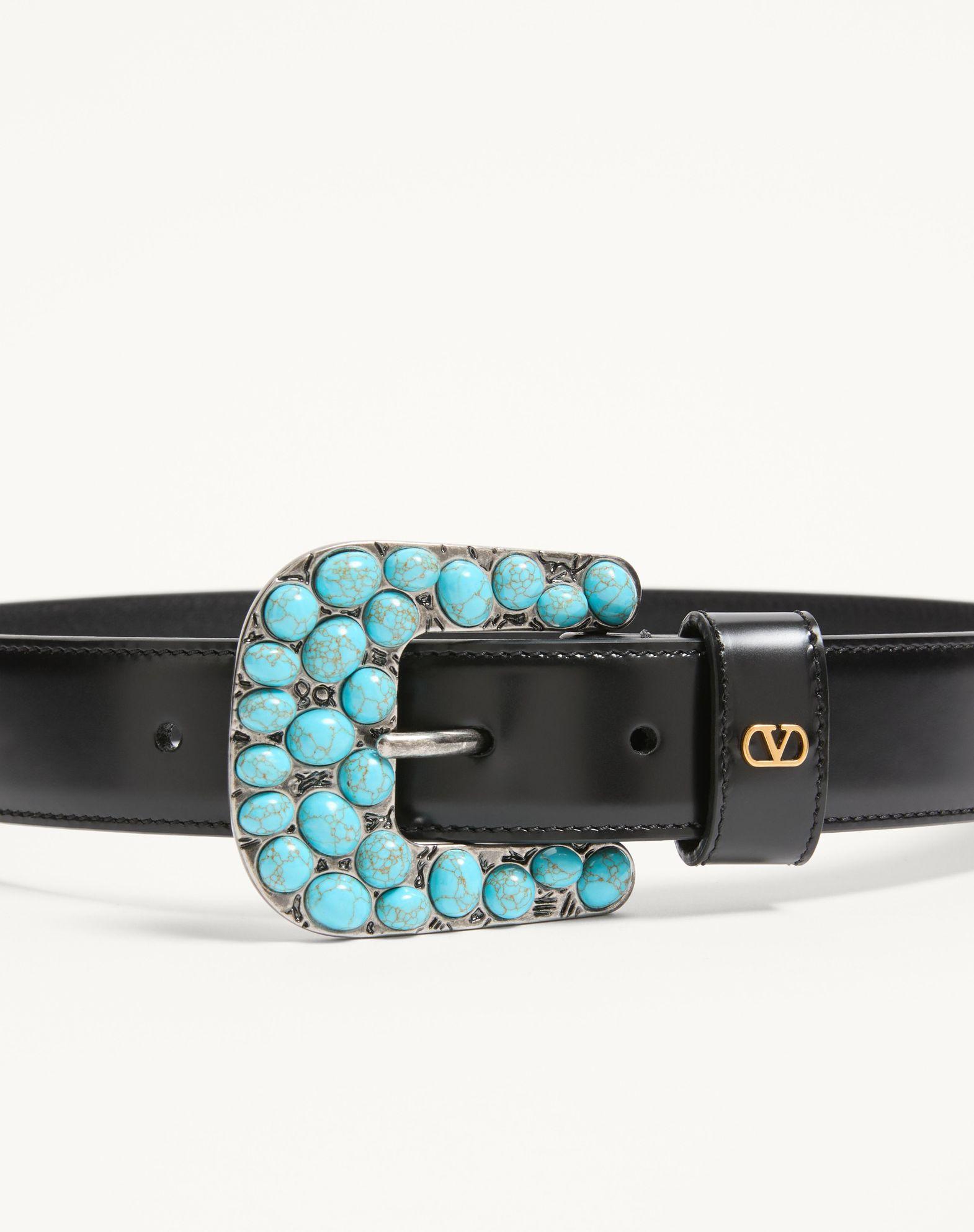 Vlogo Signature Brushed Calfskin Belt 30 Mm Product Image