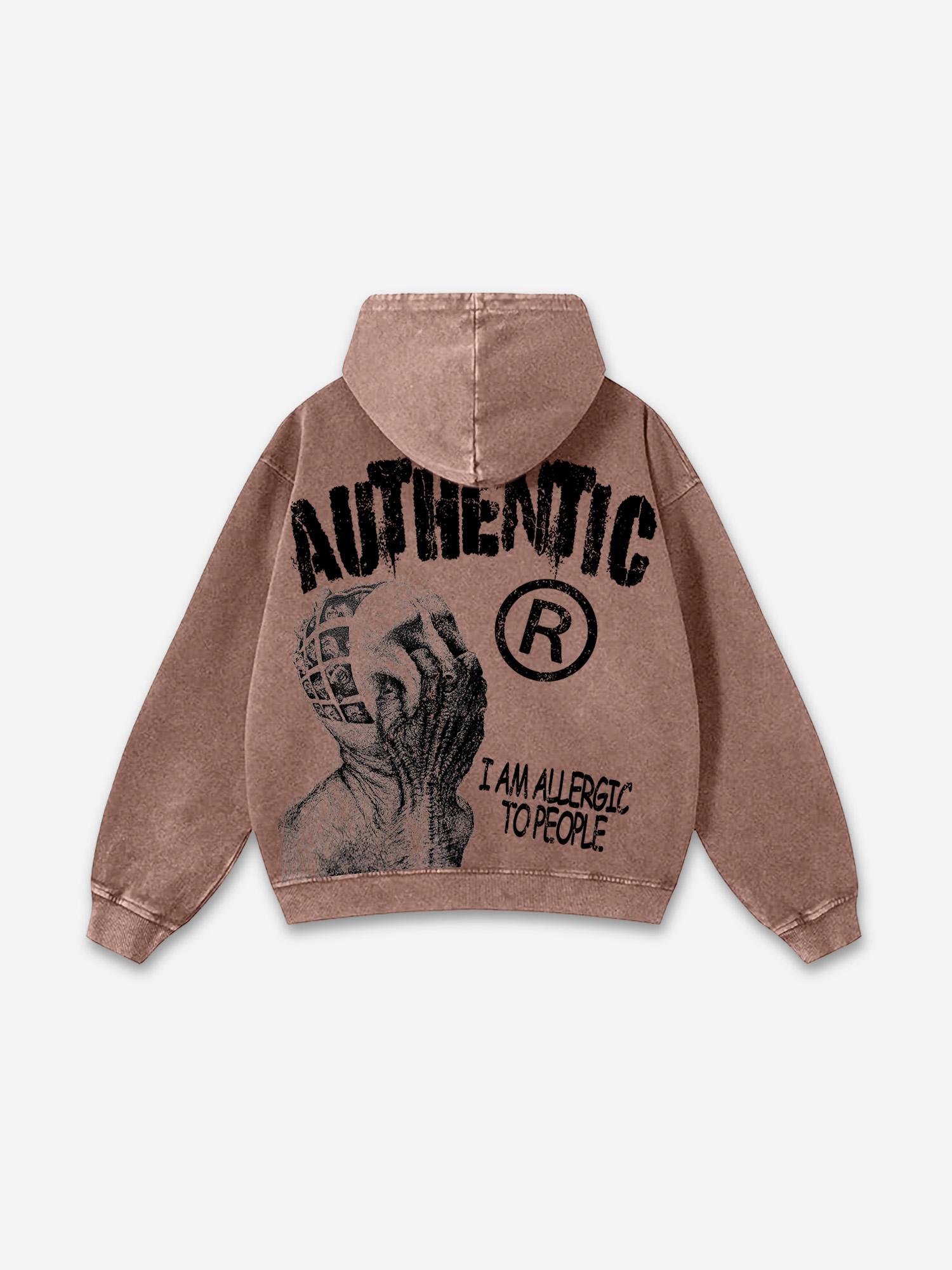 Vintage First Sunday Faith Graphic Acid Washed Oversized Hoodie Product Image