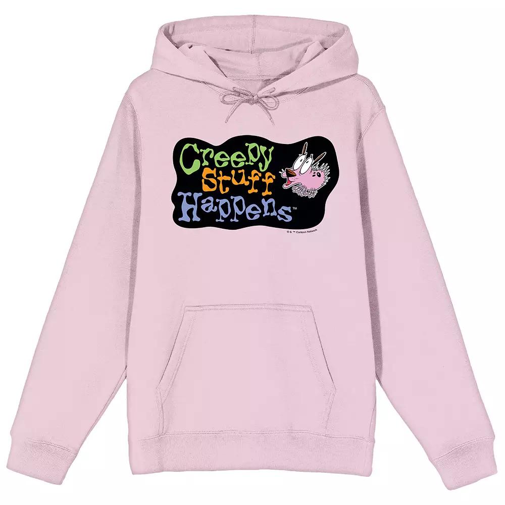 Men's Courage The Cowardly Dog Graphic Hoodie, Size: Large, Pink Product Image