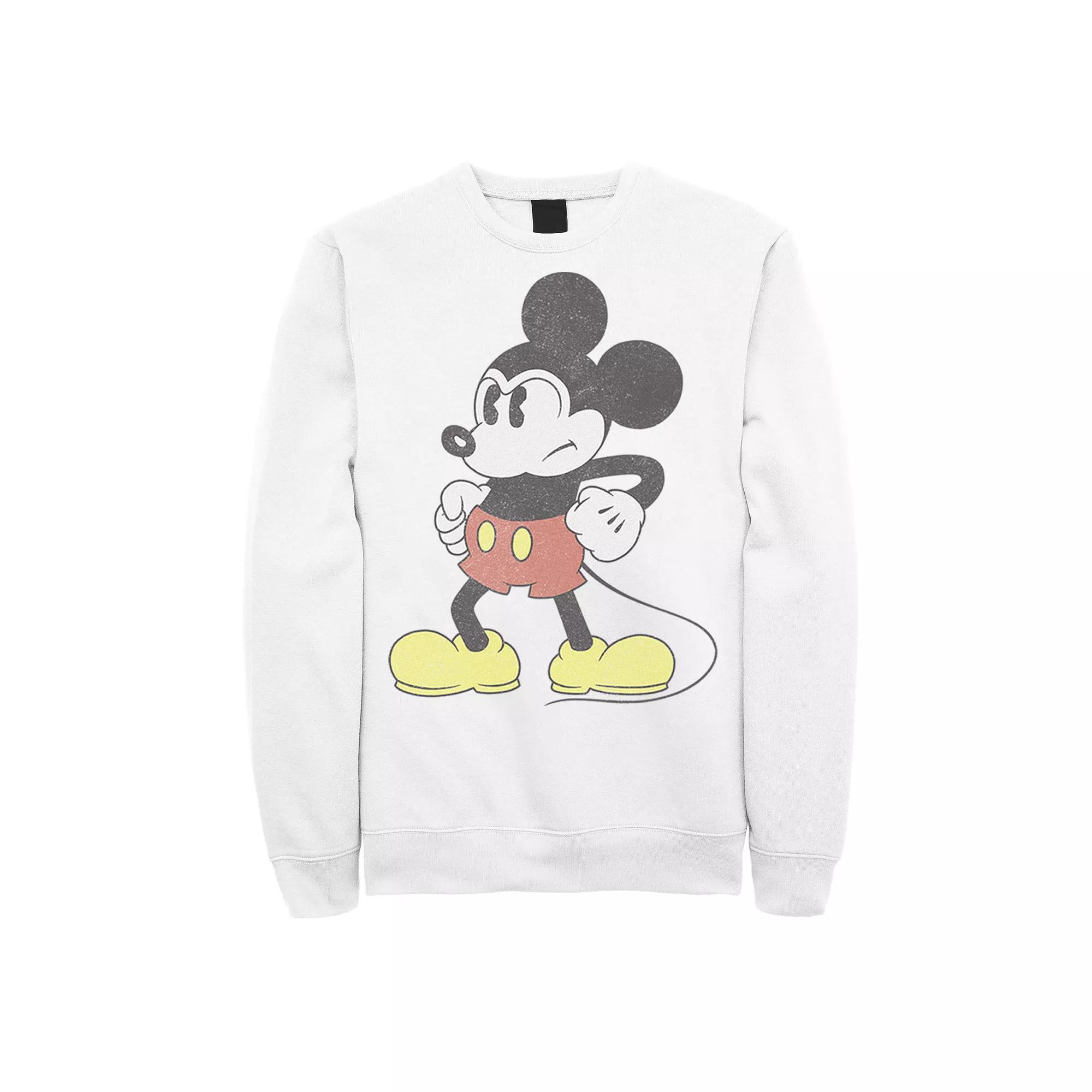 Disney's Mickey & Friends Mickey Mouse Men's Retro Grumpy Sweatshirt,  Product Image