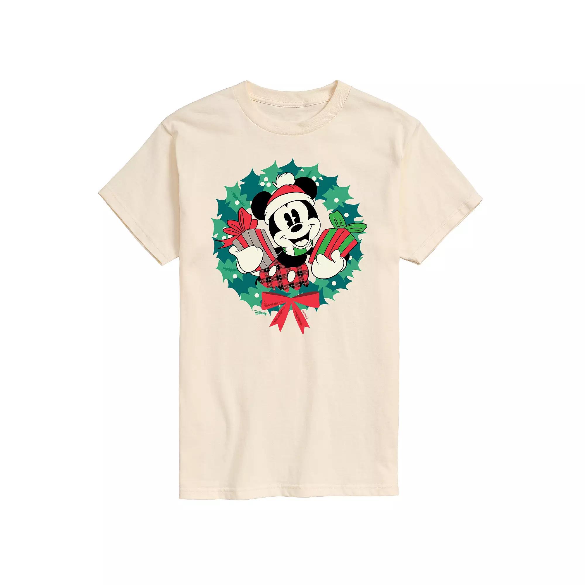 Disney's Mickey Mouse Men's Wreath Graphic Tee,  Product Image
