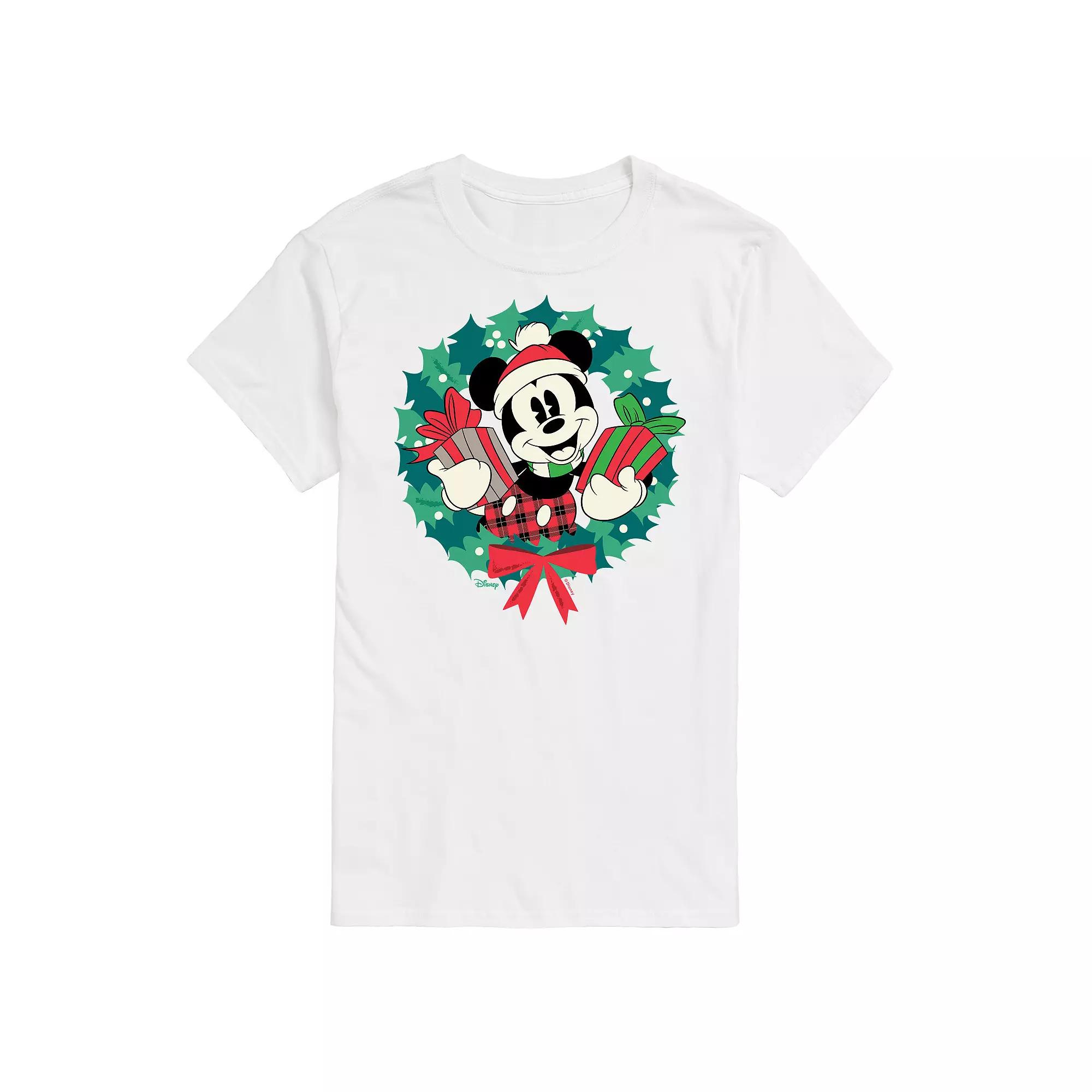 Disney's Mickey Mouse Men's Wreath Graphic Tee,  Product Image