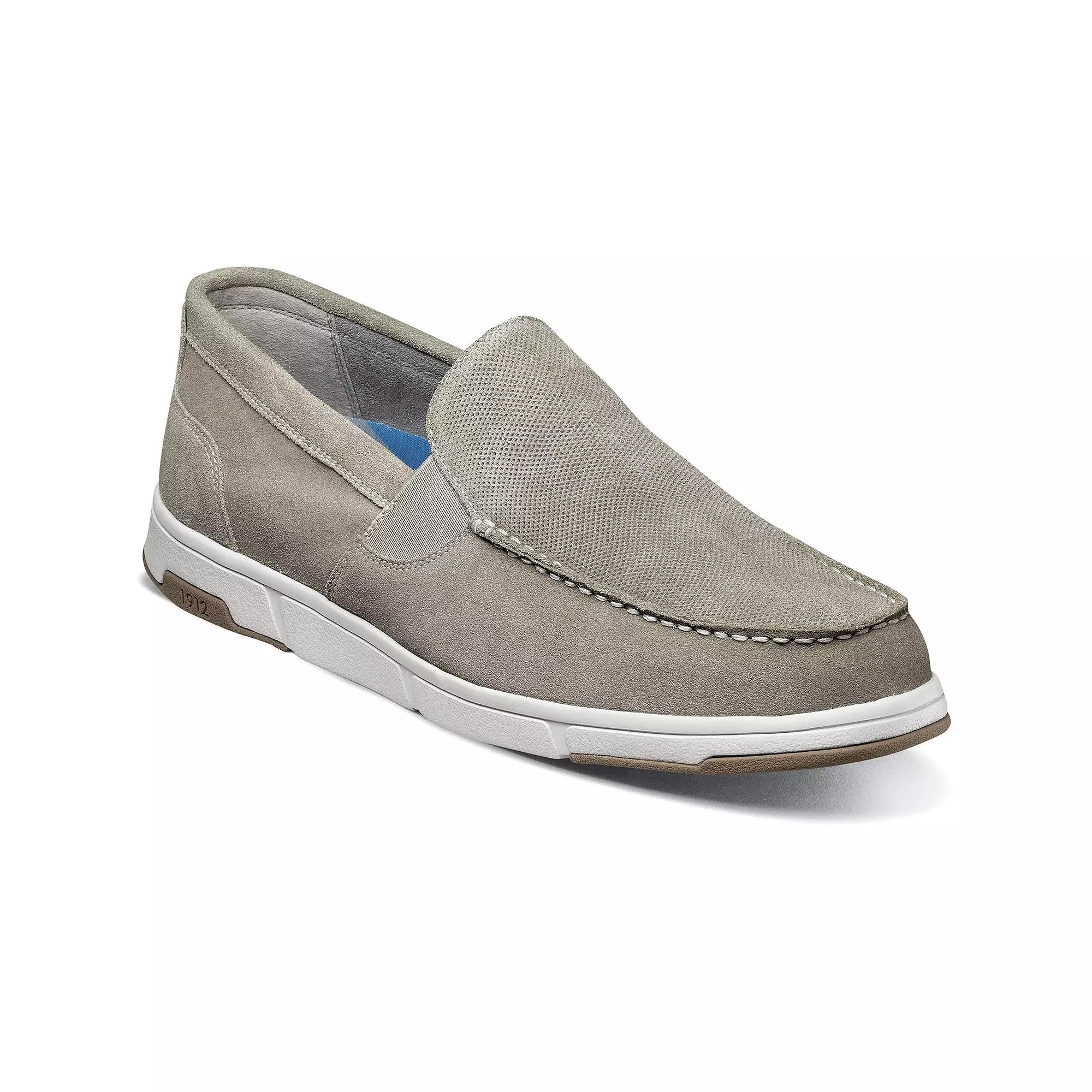 Nunn Bush® Luca Men's Suede Moc Toe Venetian Slip-On Shoes,  Product Image