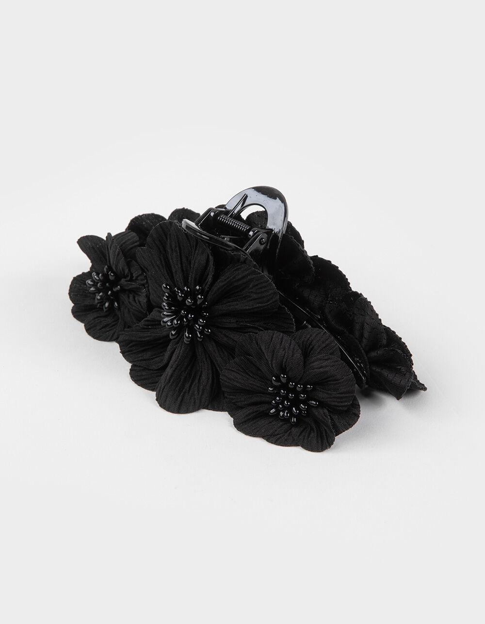 FULL TILT Floral Claw Clip - BLACK Product Image