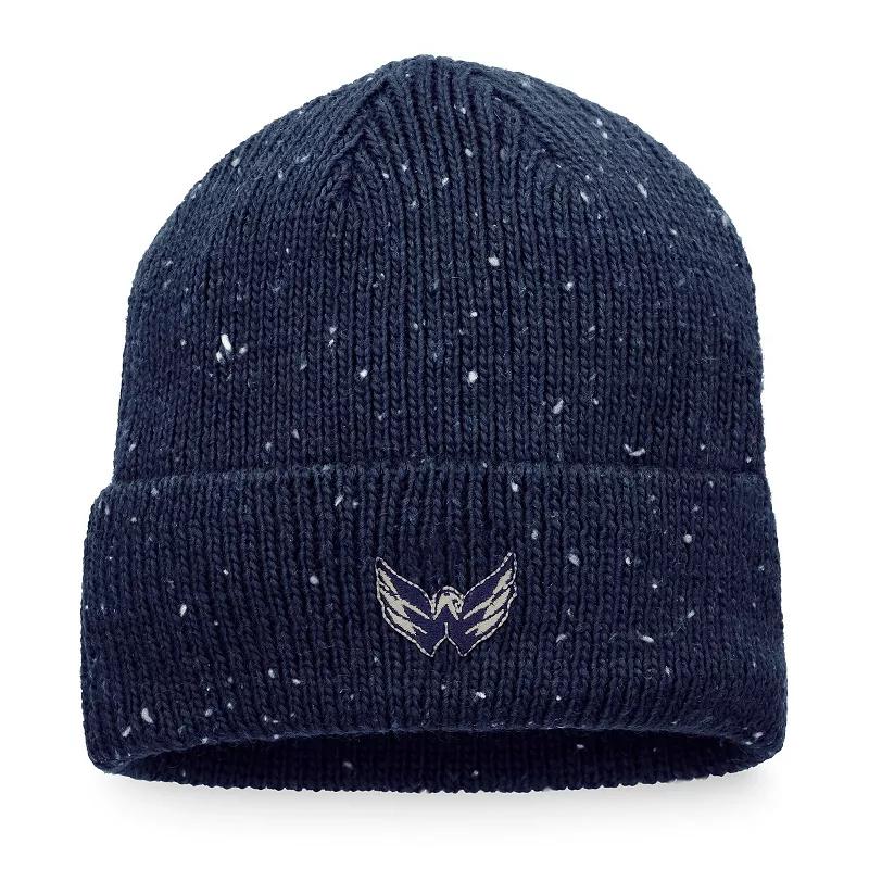 Men's Fanatics Branded Navy Washington Capitals Authentic Pro Rink Pinnacle Cuffed Knit Hat, Blue Product Image