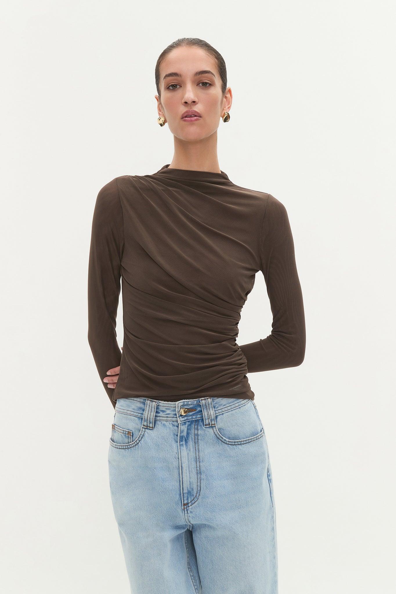 Saturn Mesh Top-LEOPARD / XXS Product Image