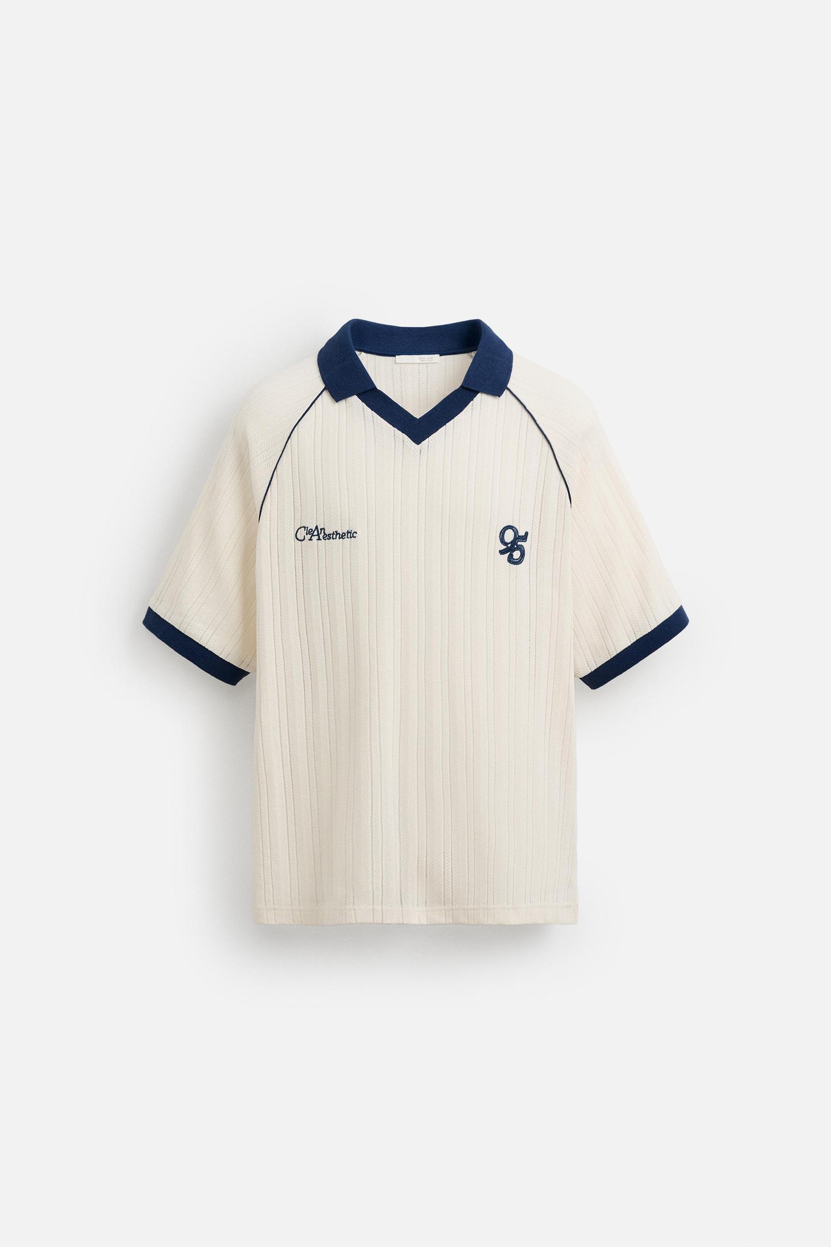 EMBROIDERED JACQUARD POLO SHIRT Product Image