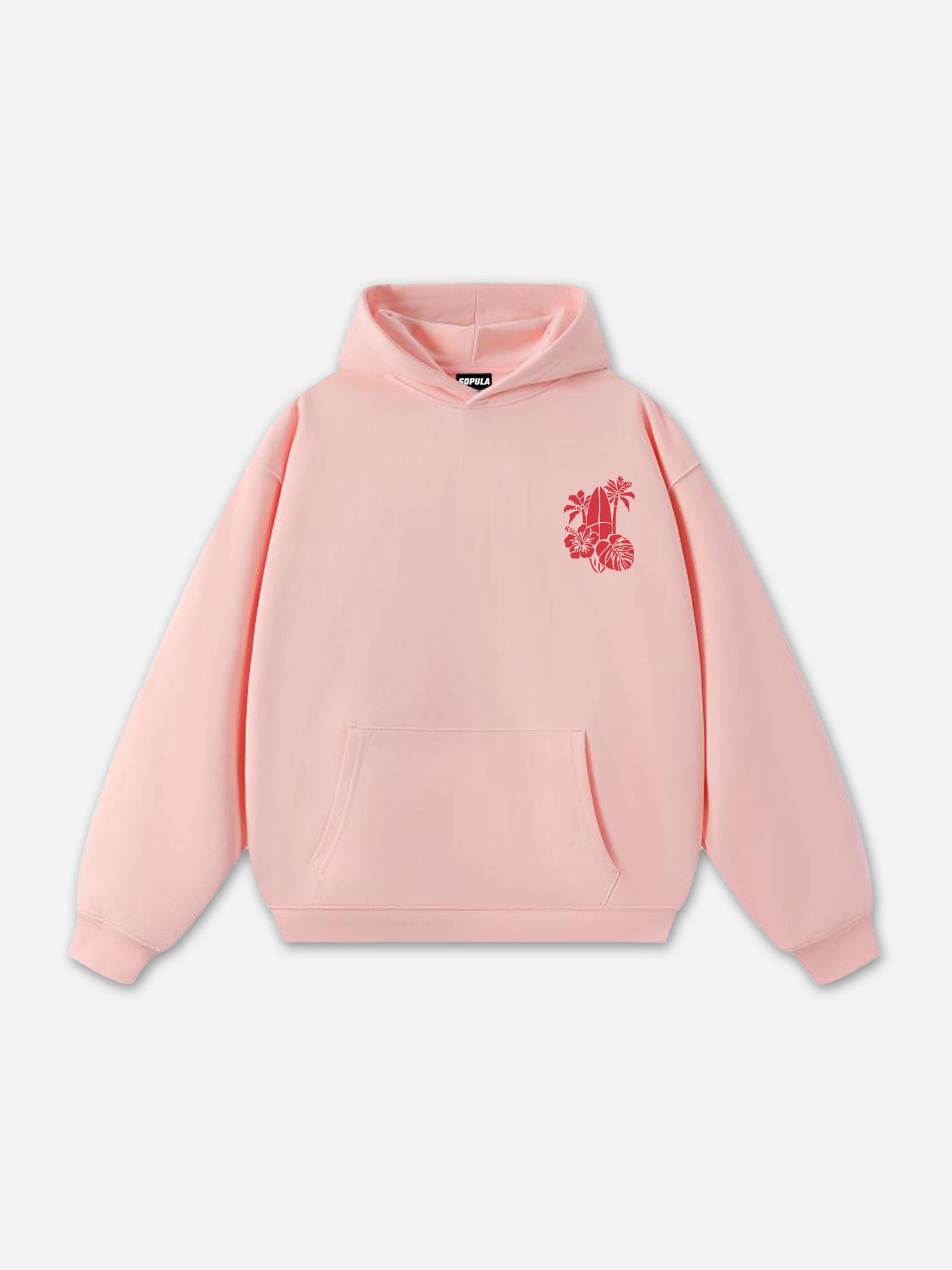 Sopula Everything Comes In Waves Vacation Graphic Oversized Hoodie Product Image