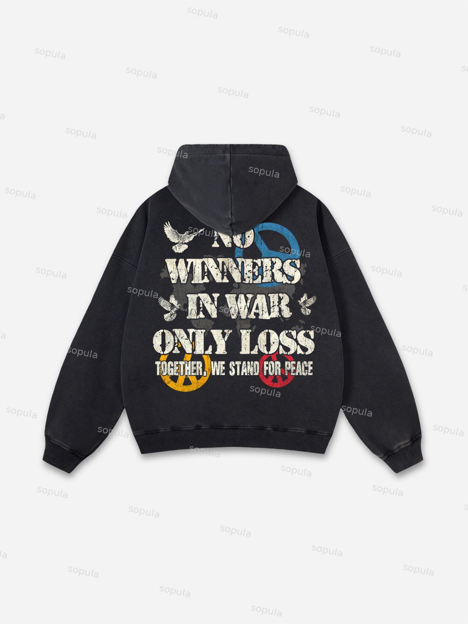 Sopula Tomie Vintage Graphics Washed Distressed Hoodie Product Image
