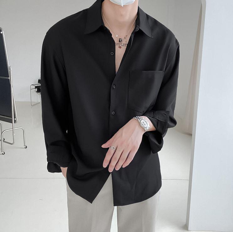 RT No. 4443 ESSENTIALS BUTTON-UP COLLAR SHIRT Product Image