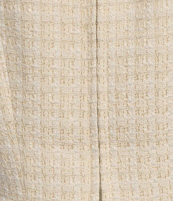 Guess Daphnee Yarn-Dyed Tweed Fit & Flare Dress Product Image