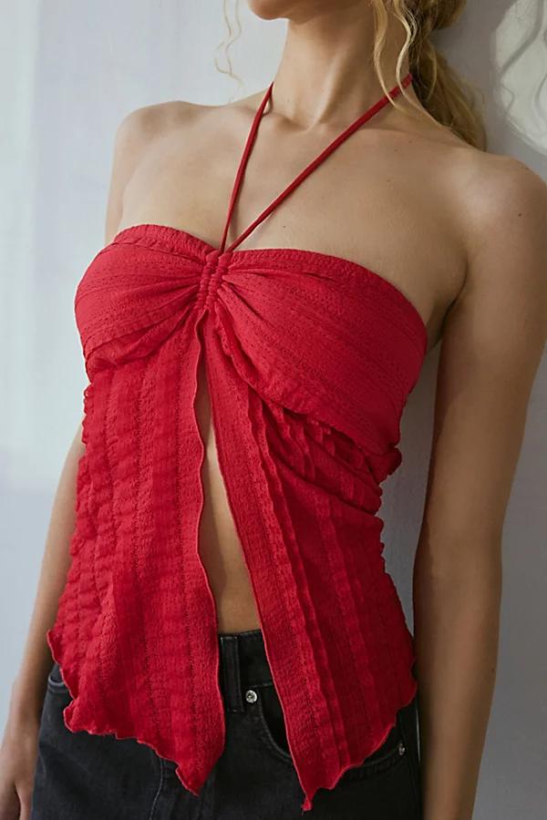 Urban Outfitters UO Eloise Convertible Tie Split-Front Tube Top Womens at Urban Outfitters Product Image