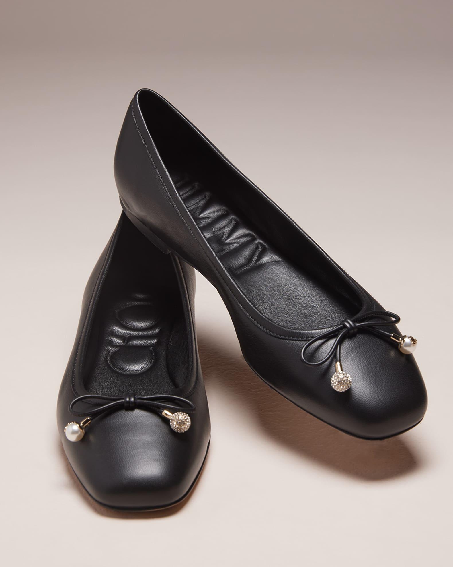 Womens Elme Leather Ballerina Flats Product Image