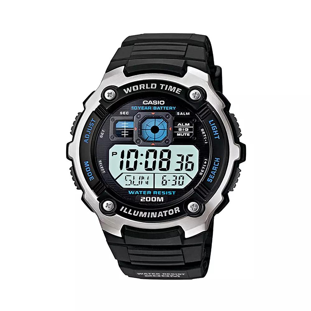 Casio Men's Illuminator Digital Chronograph Watch - AE2000W-1AV, Multicolor Product Image