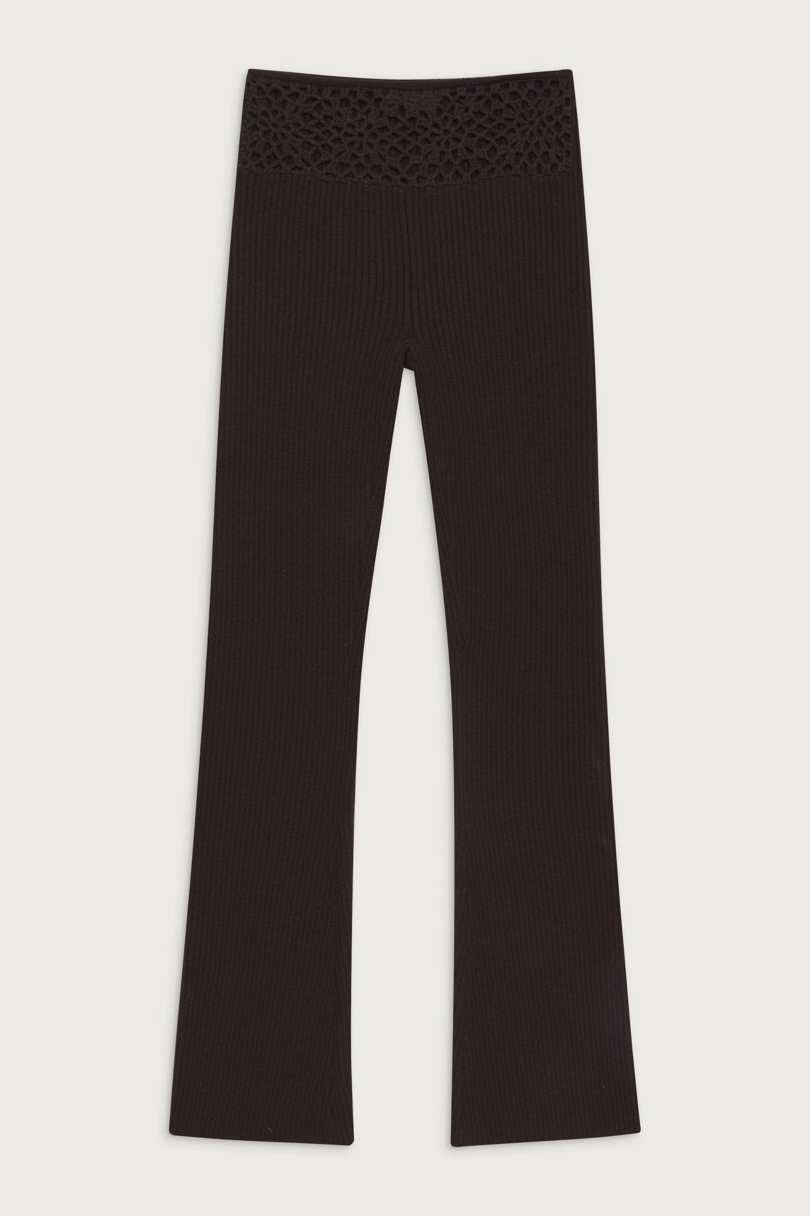 Heaven Ribbed Cloud Knit Pant - Bourbon Product Image
