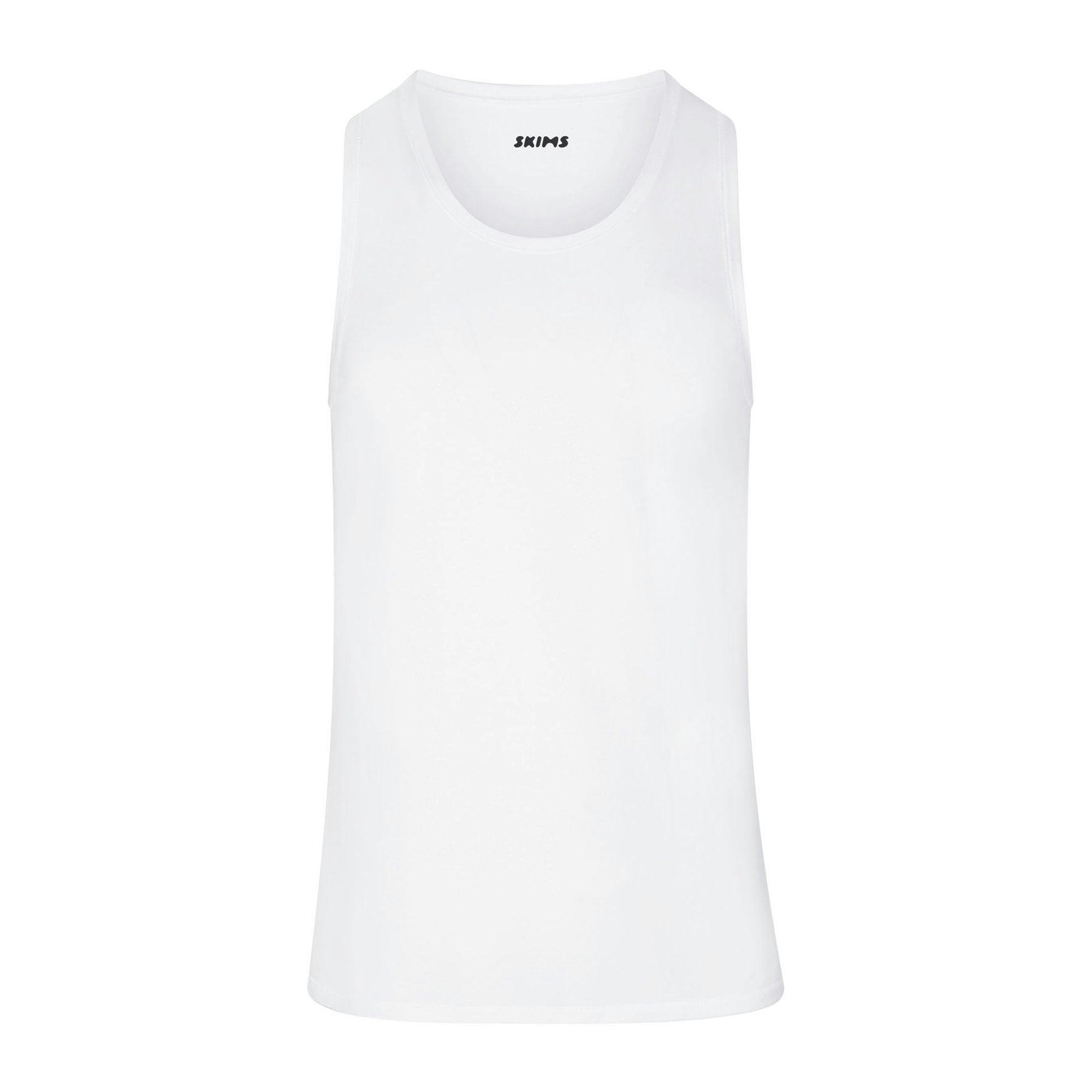 SKIMS STRETCH MENS TANK 3-PACK | CHALK Product Image