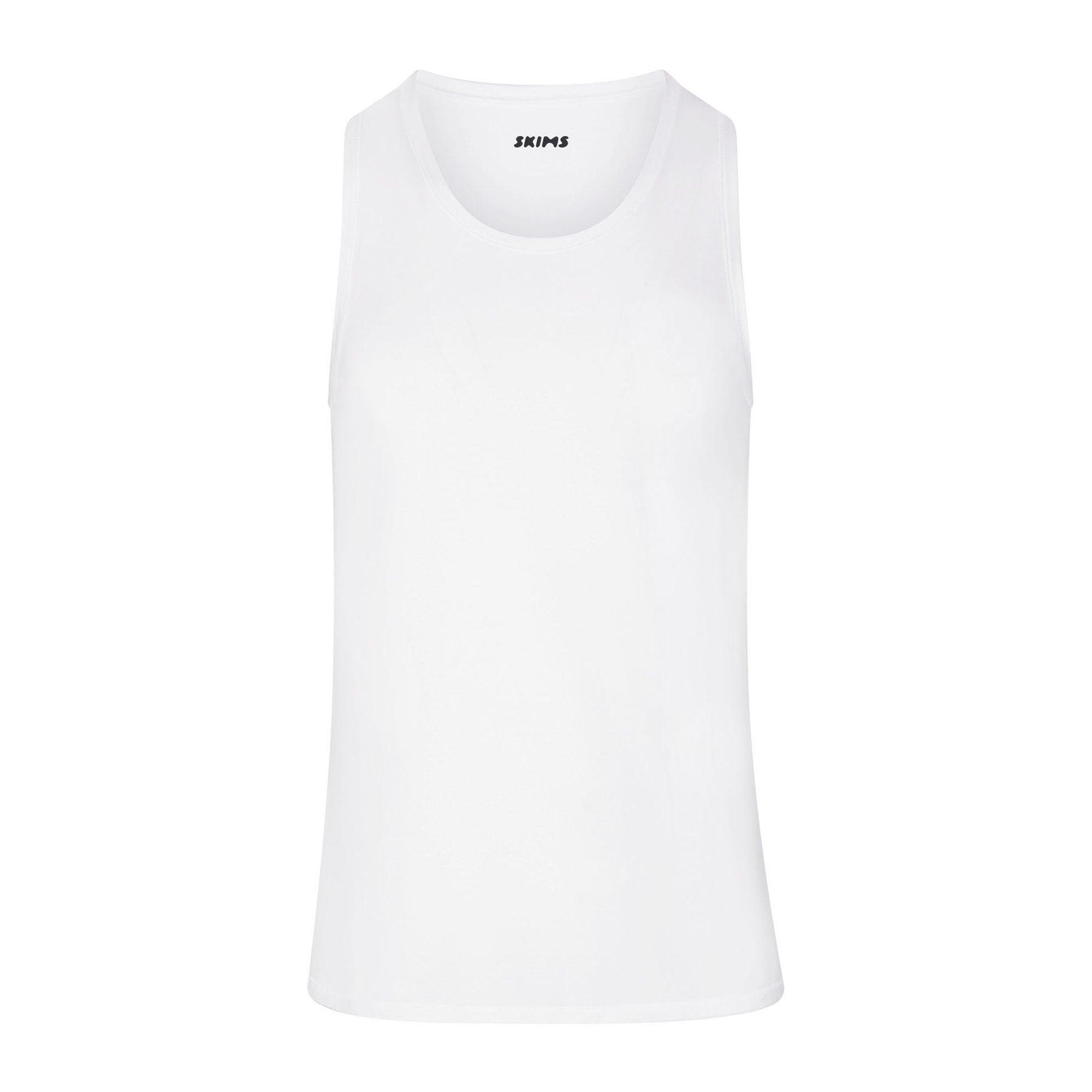 SKIMS STRETCH MENS TANK 3-PACK | CHALK Product Image