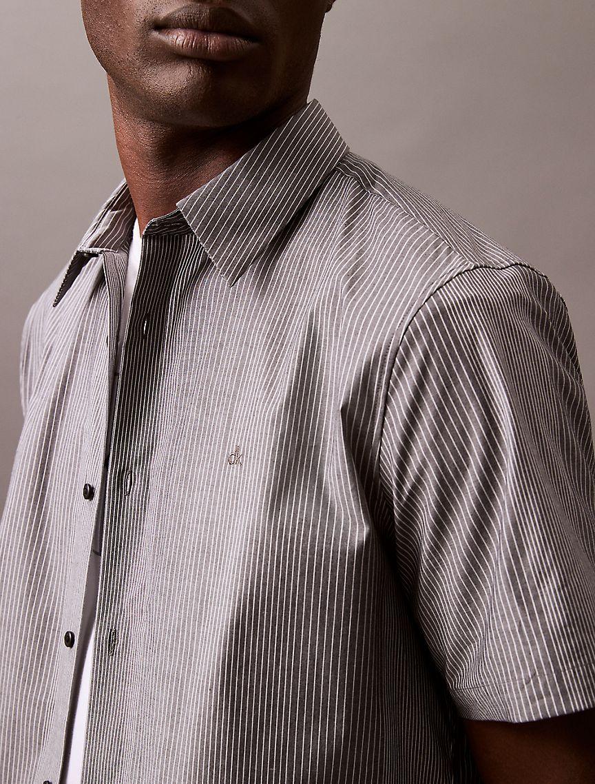 Stripe Slim Button-Down Shirt Product Image