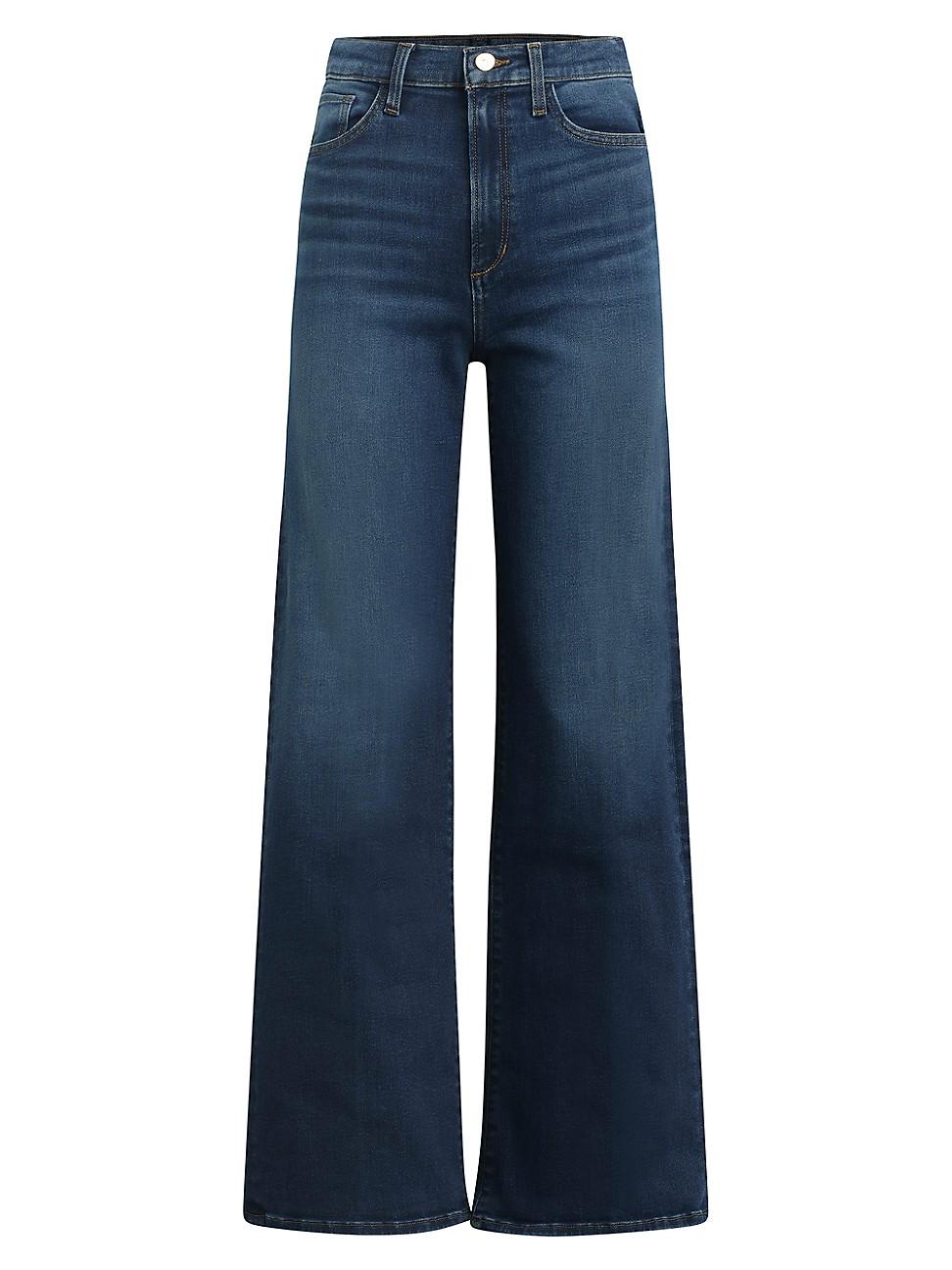 Joes Jeans The Mia Petite High Rise Wide Leg Stretch Jeans Product Image