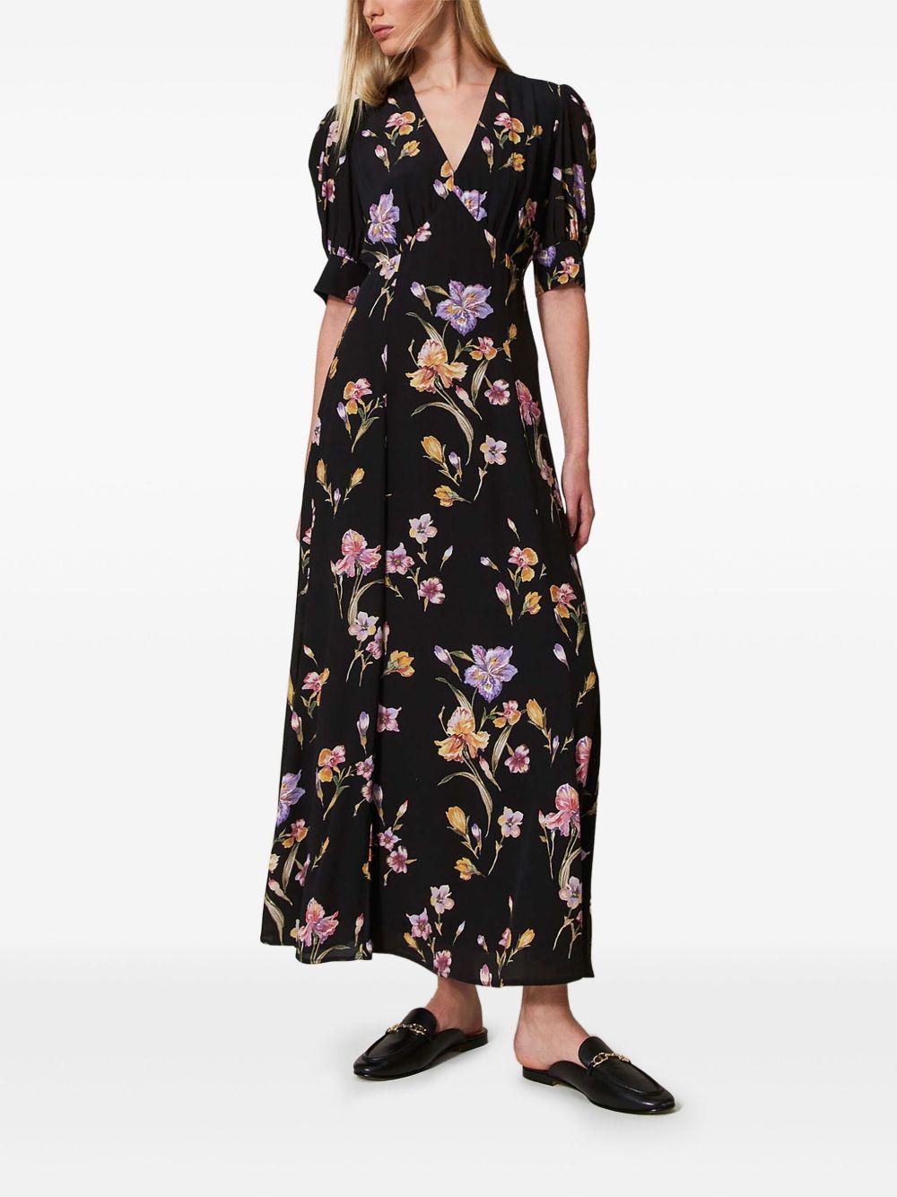 floral-print crepe dress Product Image