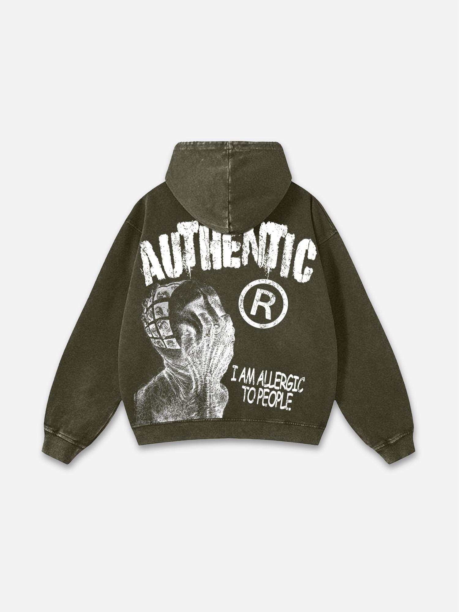 Vintage First Sunday Faith Graphic Acid Washed Oversized Hoodie Product Image