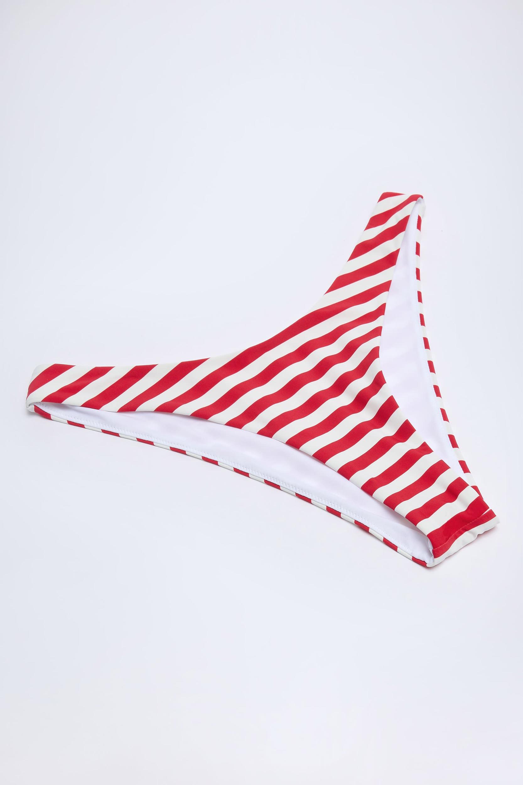 Cheeky Bikini Bottoms in Cherry Red Product Image