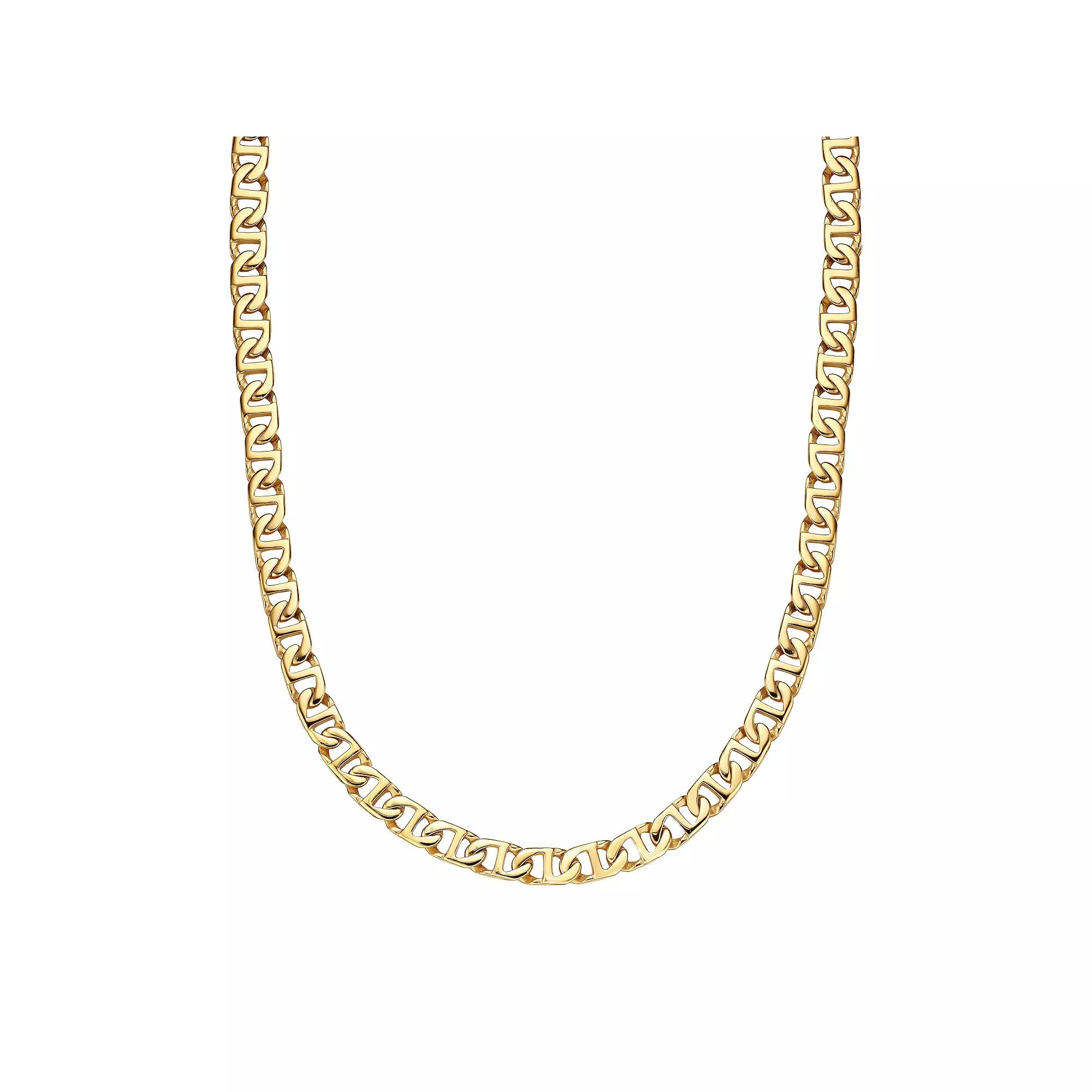 Men's LYNX Mariner Link Chain Necklace, Size: 22", Gold Tone Product Image