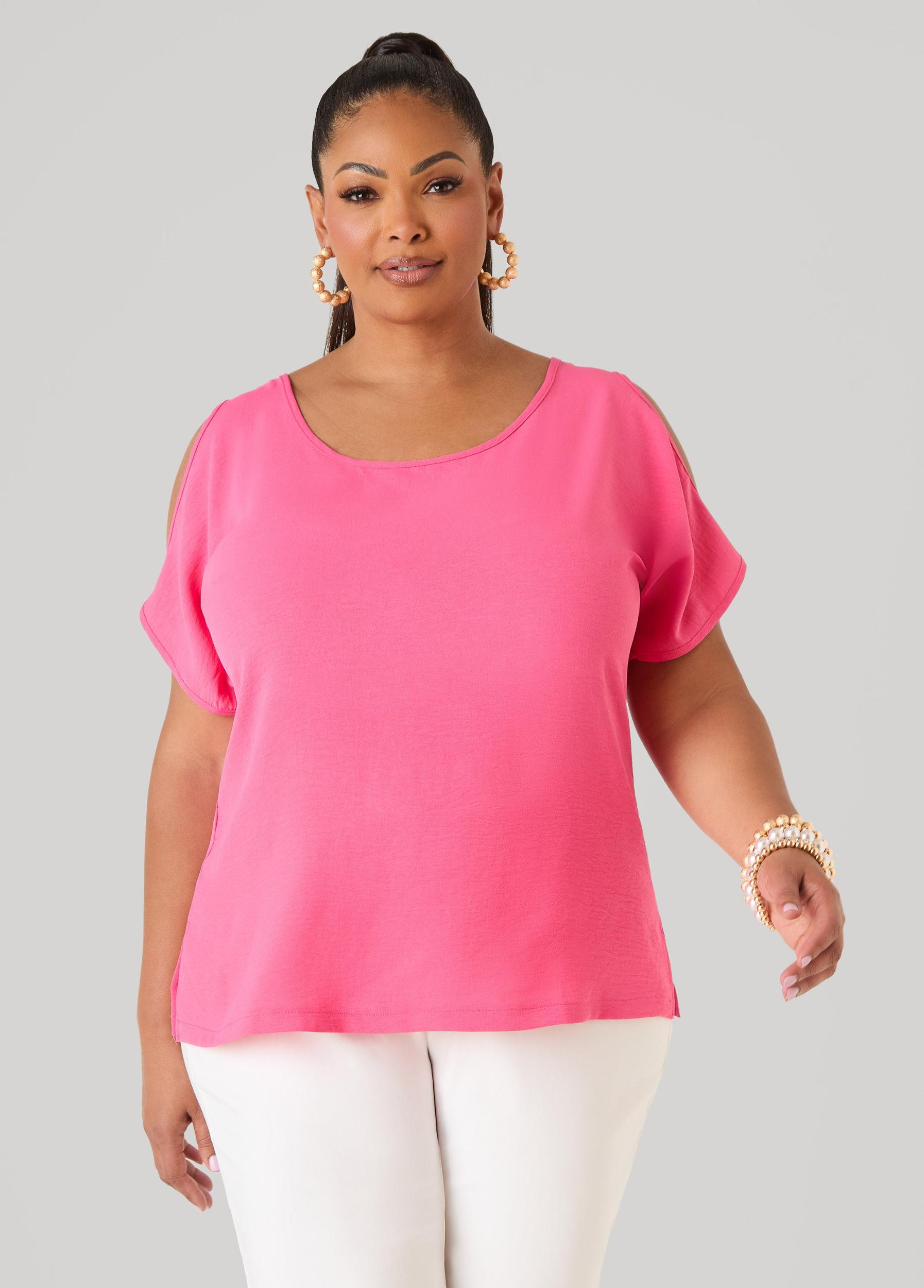 Textured Cold Shoulder Top Product Image