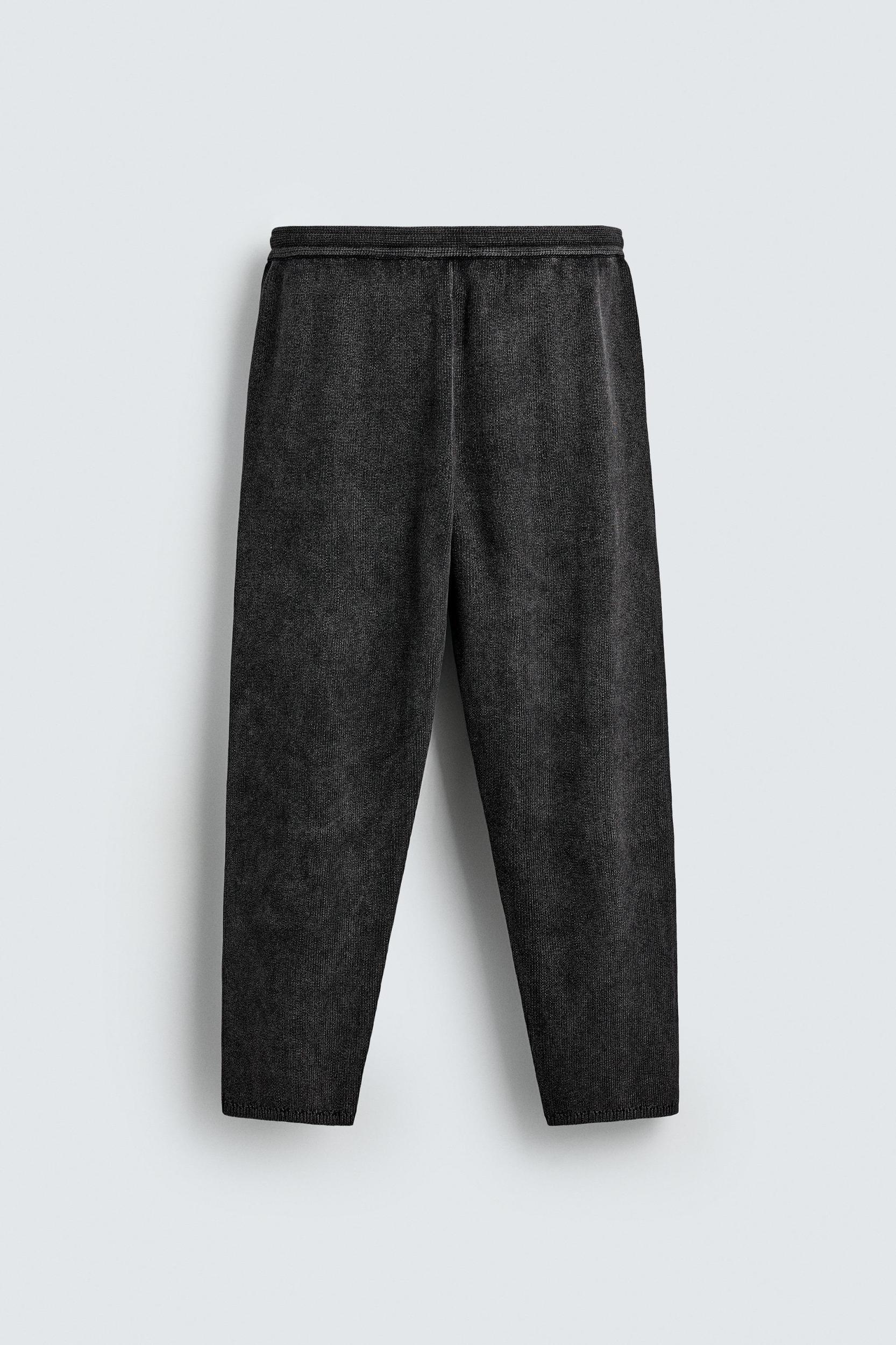TEXTURED KNIT PANTS Product Image