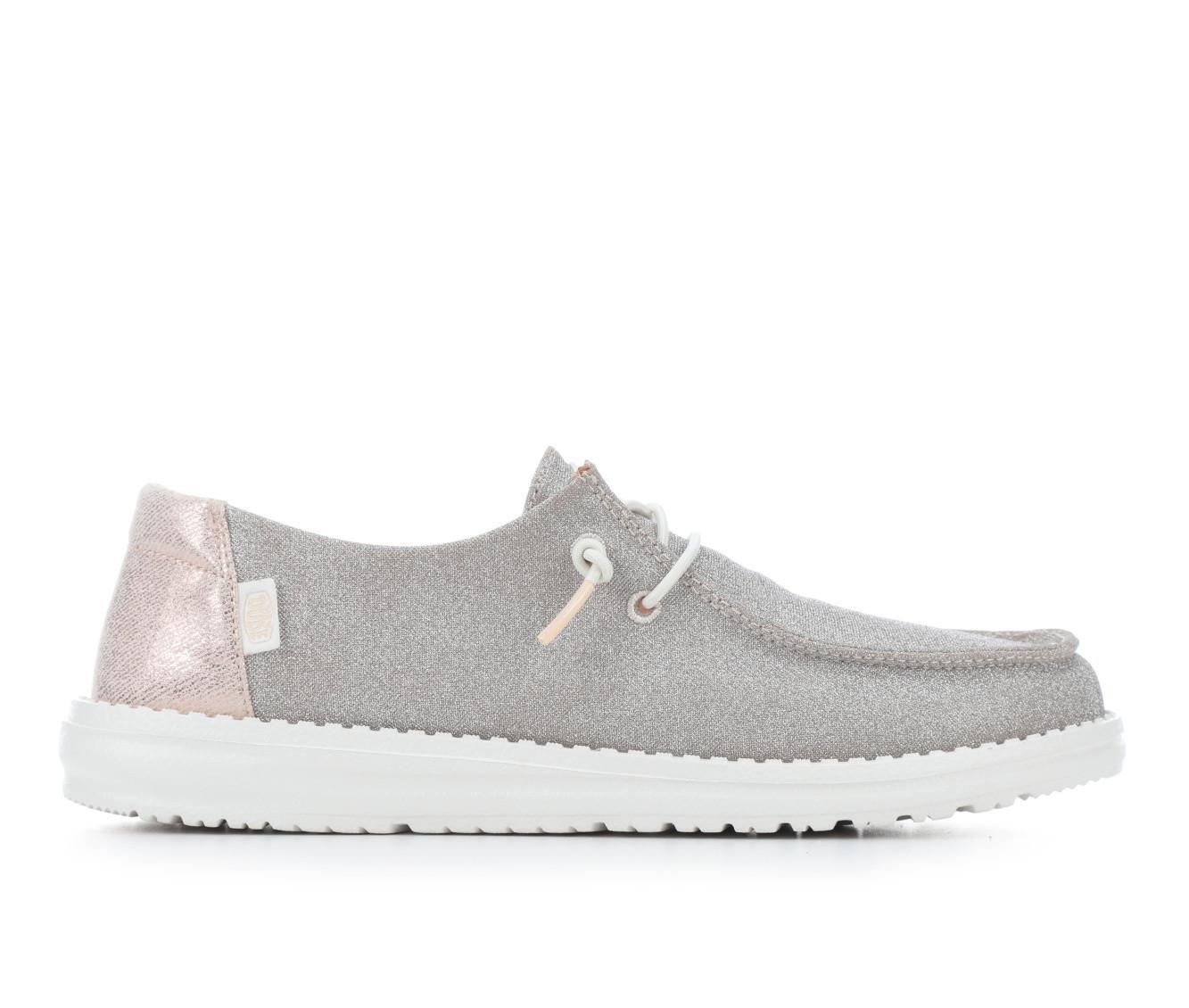 Women's HEYDUDE Wendy Metallic Sparkle Casual Shoes Product Image