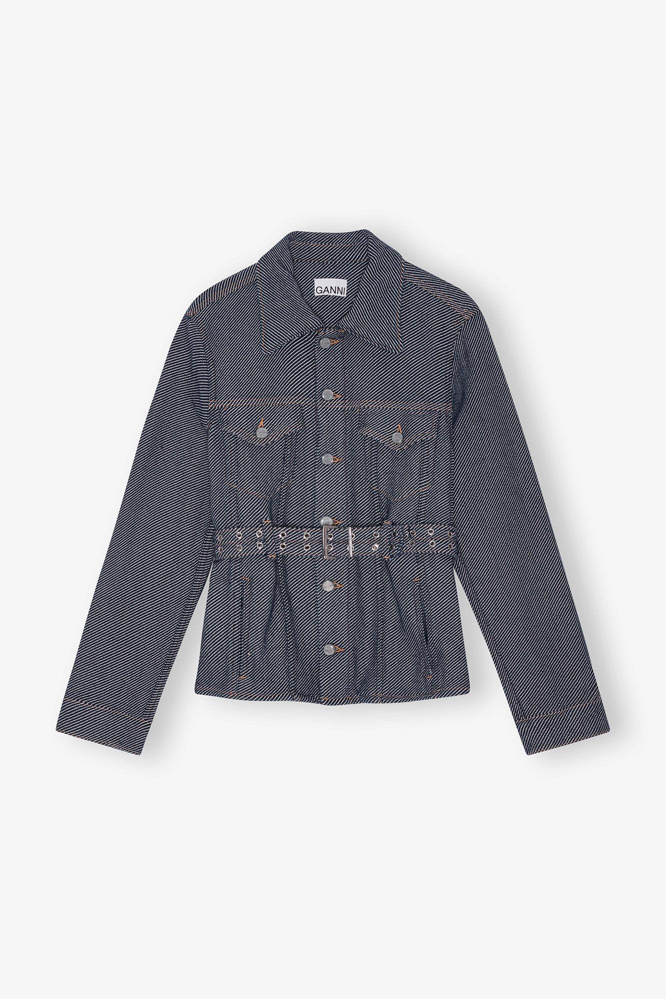 Blue Twill Denim Jacket Product Image