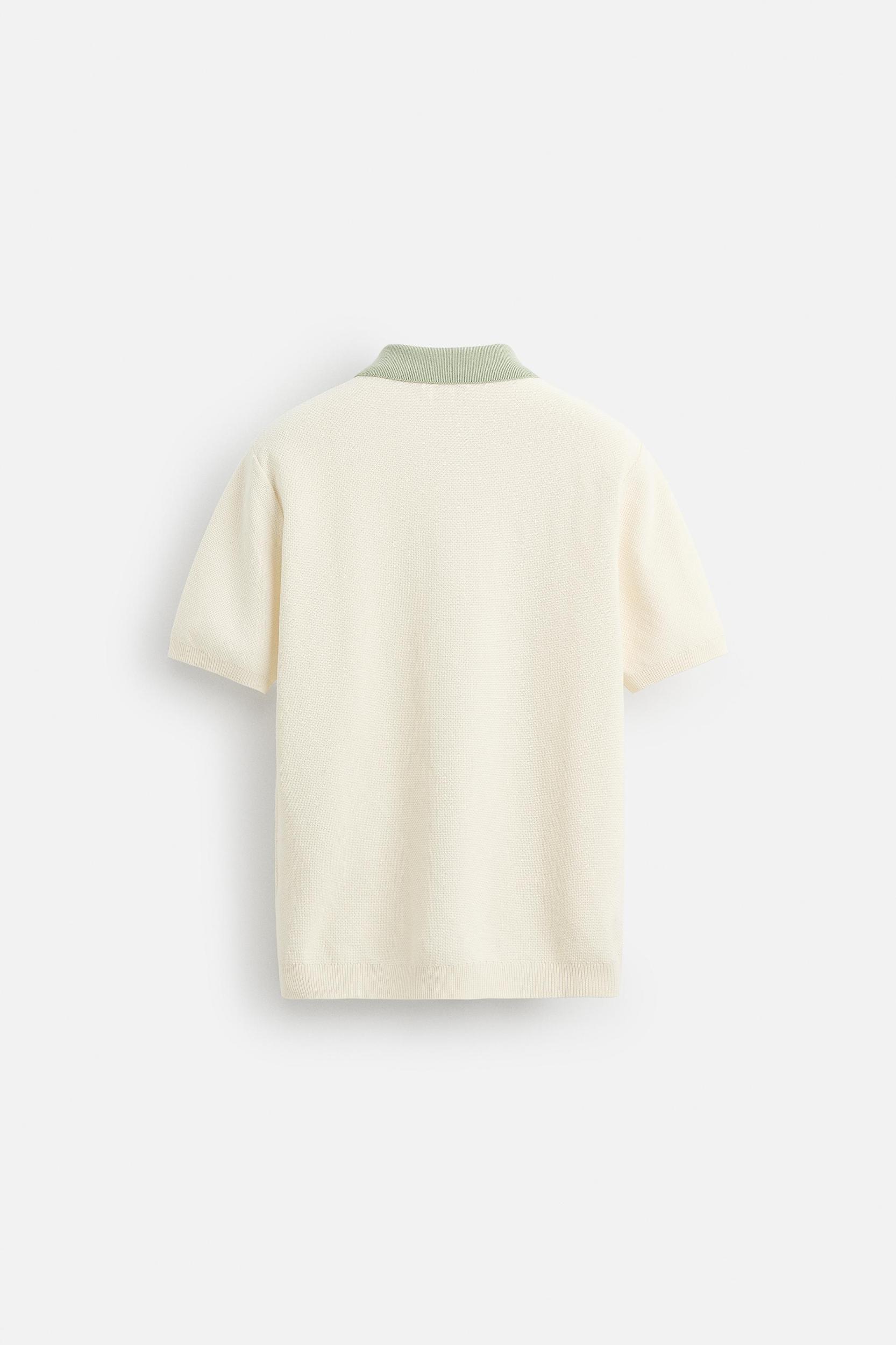 CONTRAST KNIT POLO SHIRT Product Image