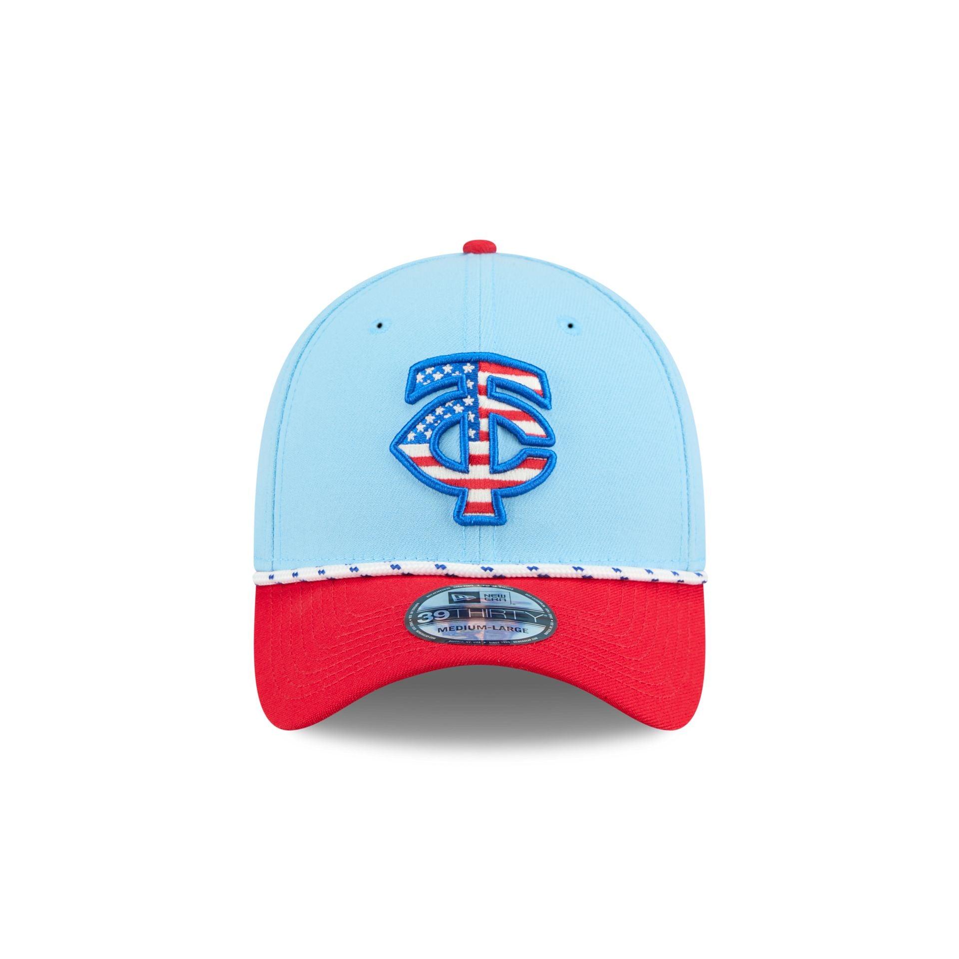 Minnesota Twins Independence Day 2025 39THIRTY Stretch Fit Hat Male Product Image