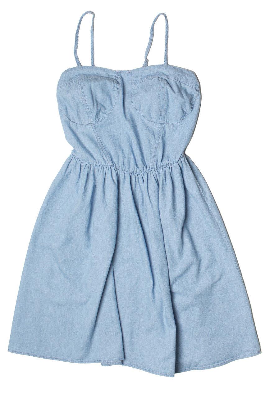 Denim Bustier Bodice Dress Product Image