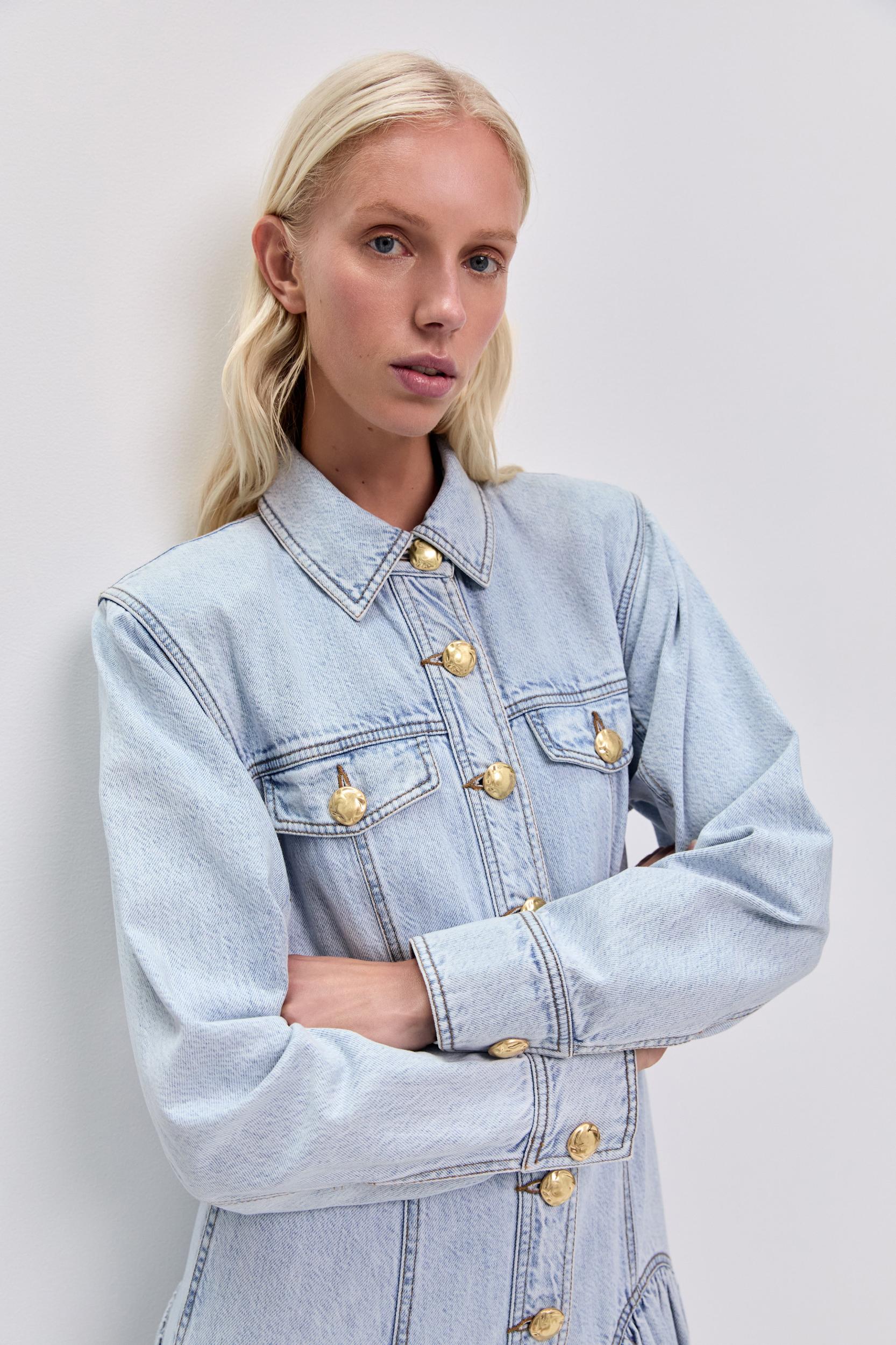 Noa Denim Maxi Dress-SEASALT / 4 Product Image