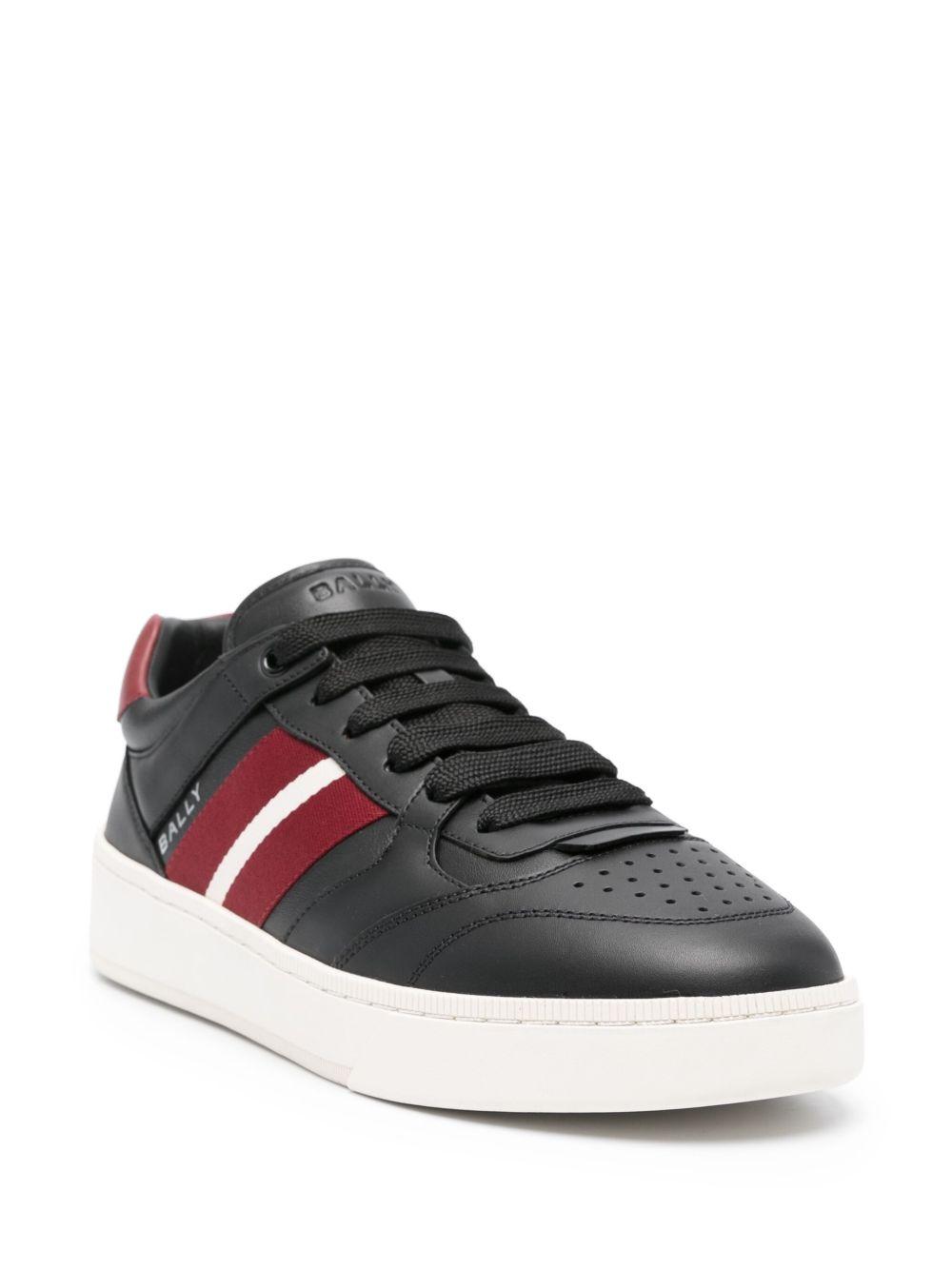 Raise logo-print leather sneakers Product Image