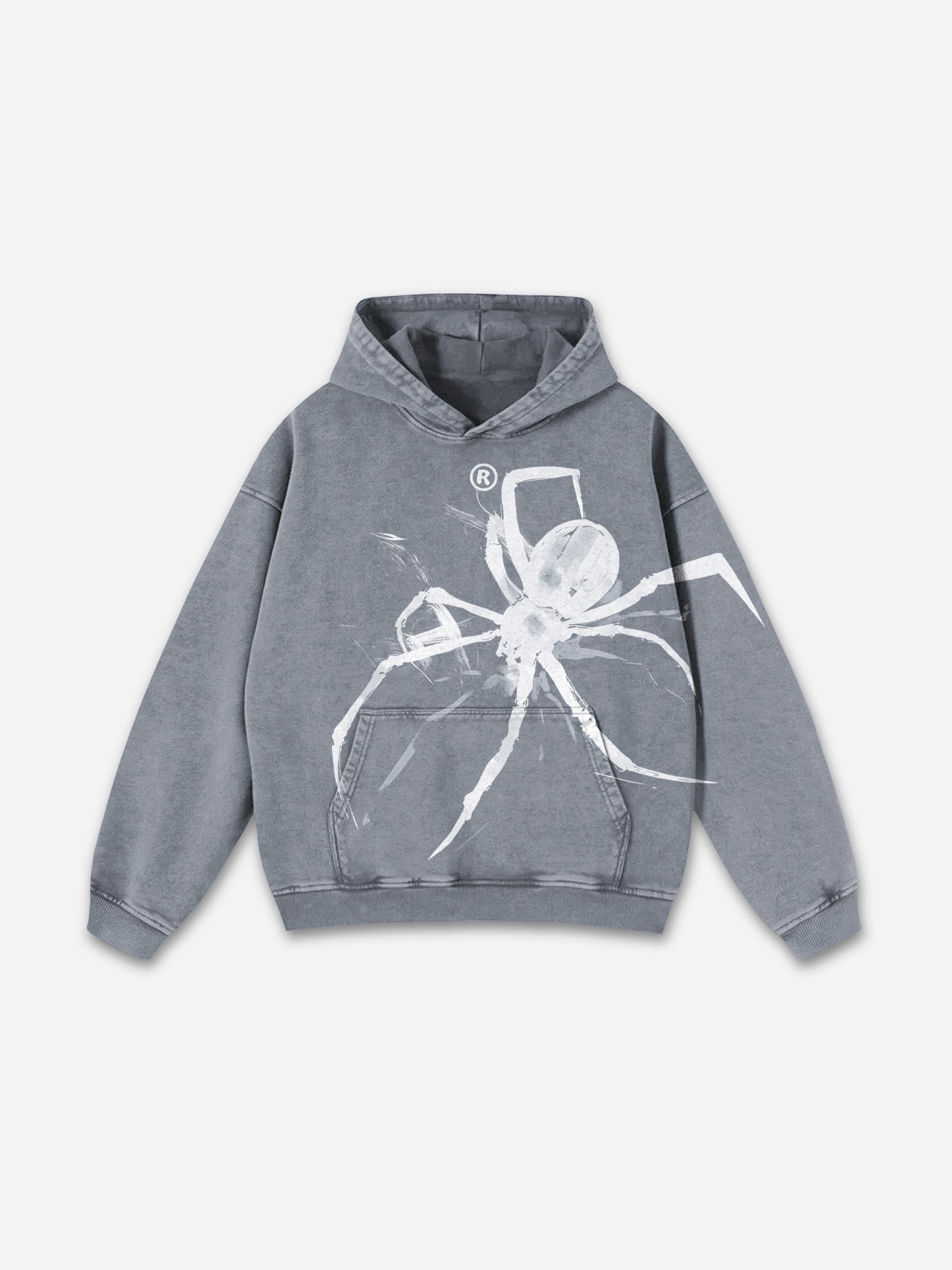 Sopula Vintage Saint Call Me If You Need Love Graphic Washed Oversized Hoodie Product Image